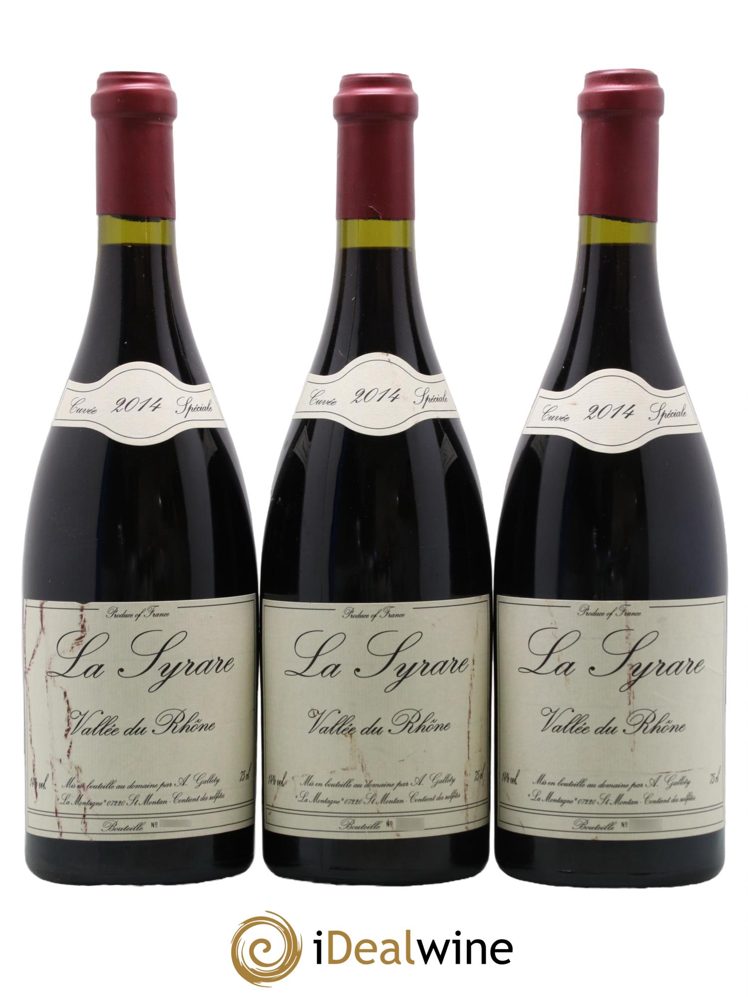 Côtes du Vivarais La Syrare Gallety (Domaine) 2014 - Lot de 3 bouteilles - 0