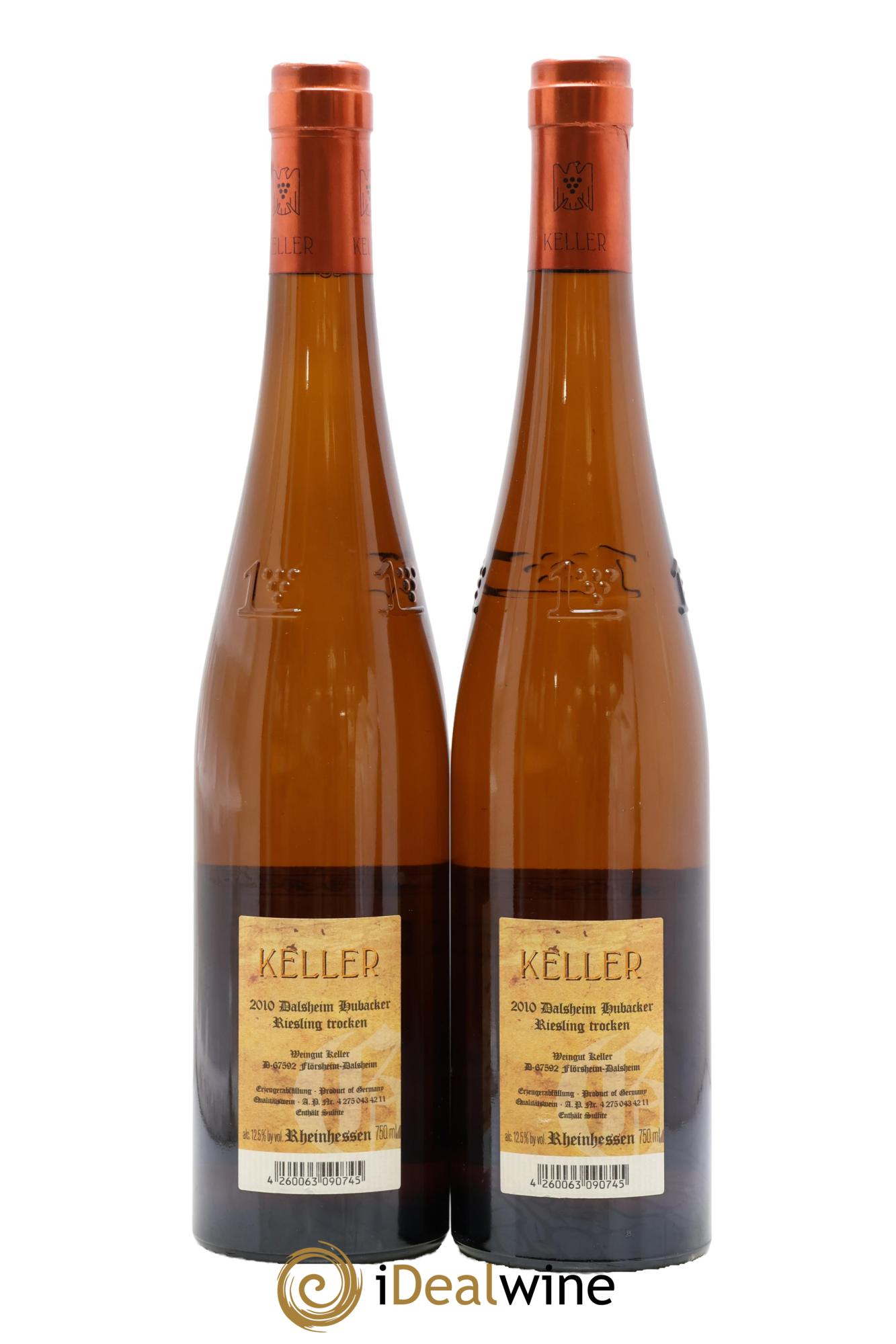 Riesling Trocken GG Dalsheim Hubacker Keller 2010 - Lot of 2 bottles - 1