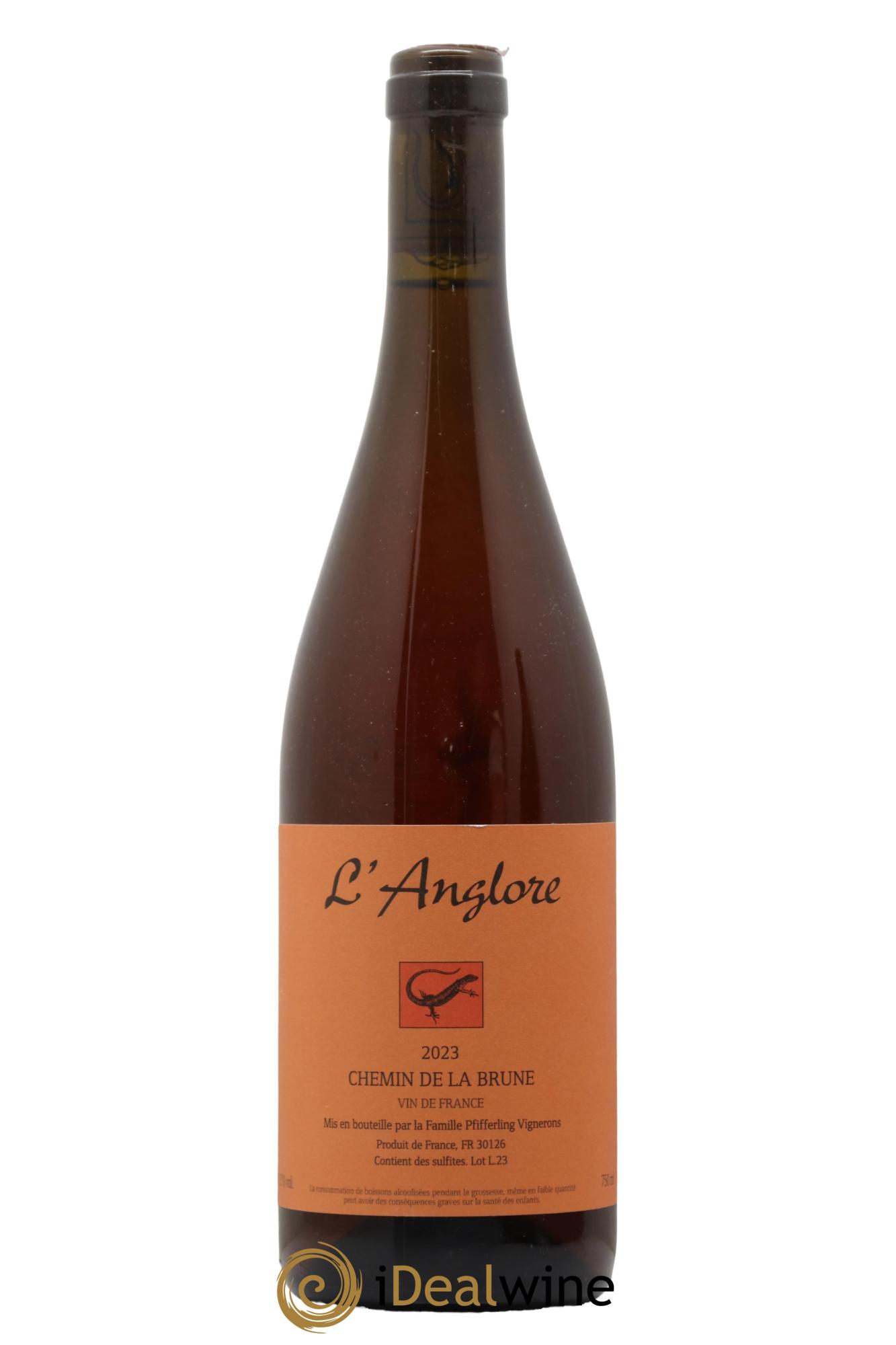 Vin de France Chemin de la Brune L Anglore 2023 - Lot de 1 bouteille - 0