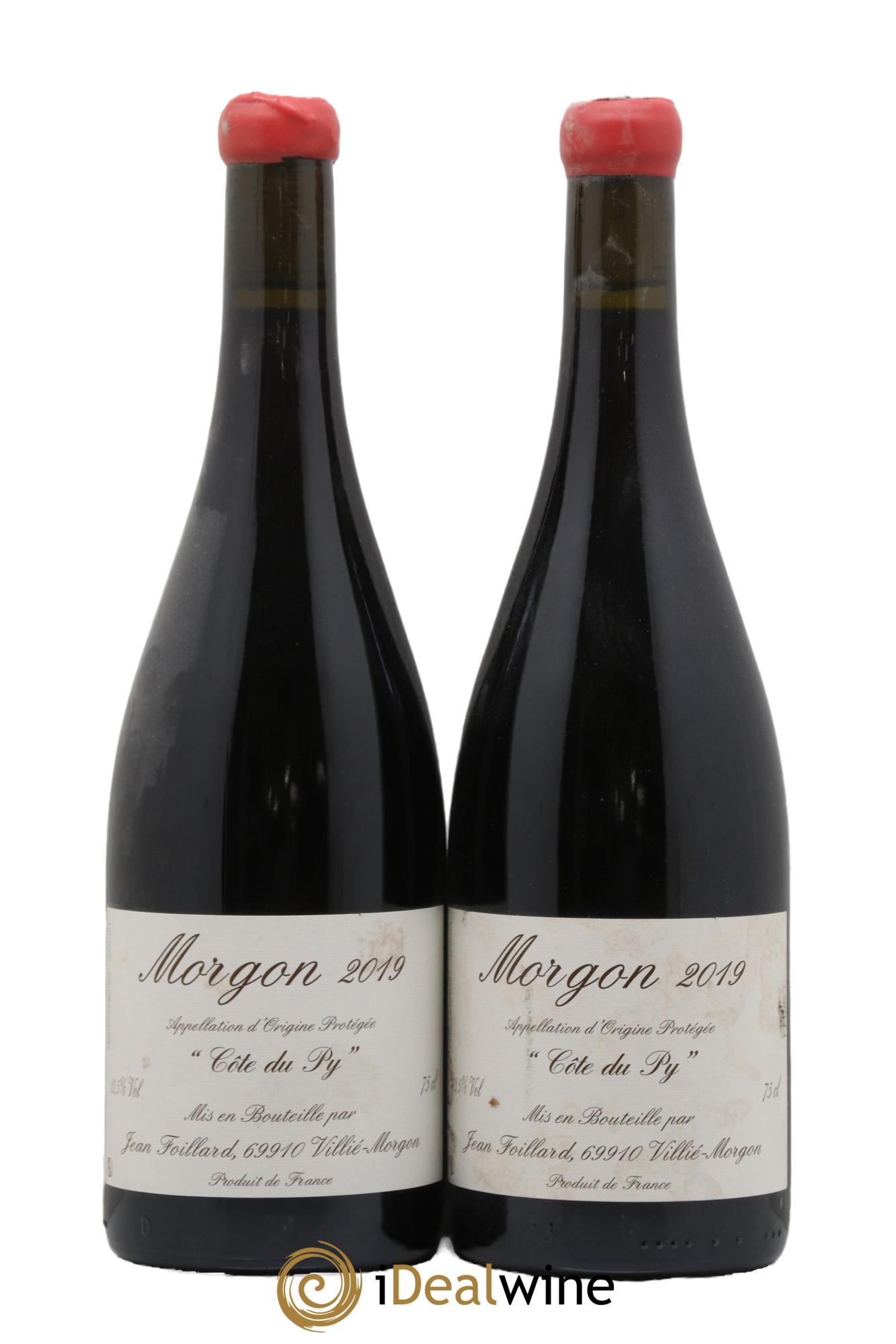 Morgon Côte du Py Jean Foillard 2019 - Lot of 2 bottles - 0