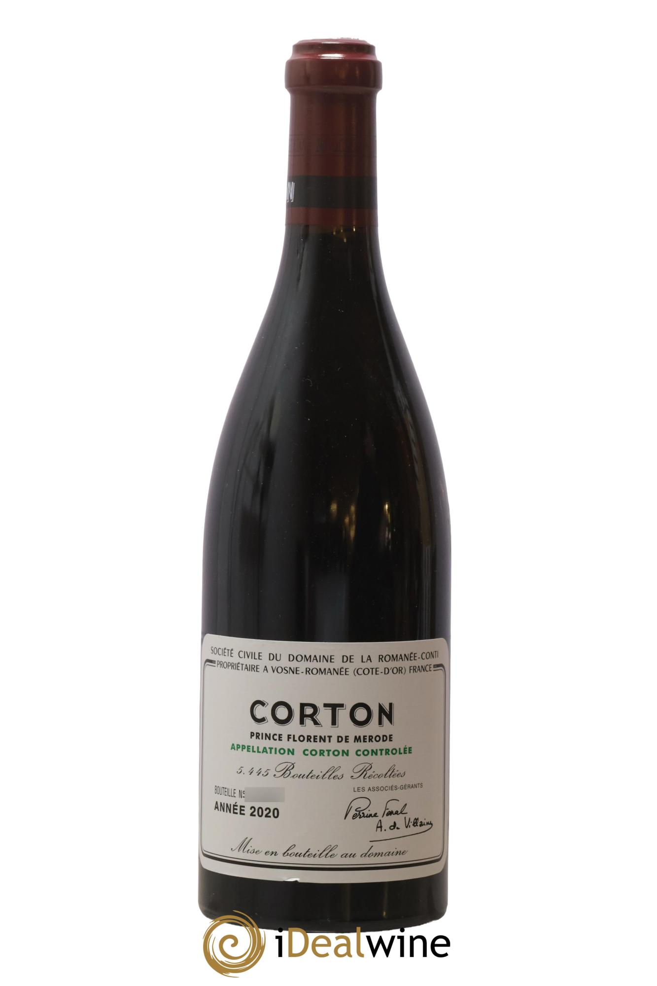 Corton Grand Cru Domaine de la Romanée-Conti 2020 - Posten von 1 Flasche - 0