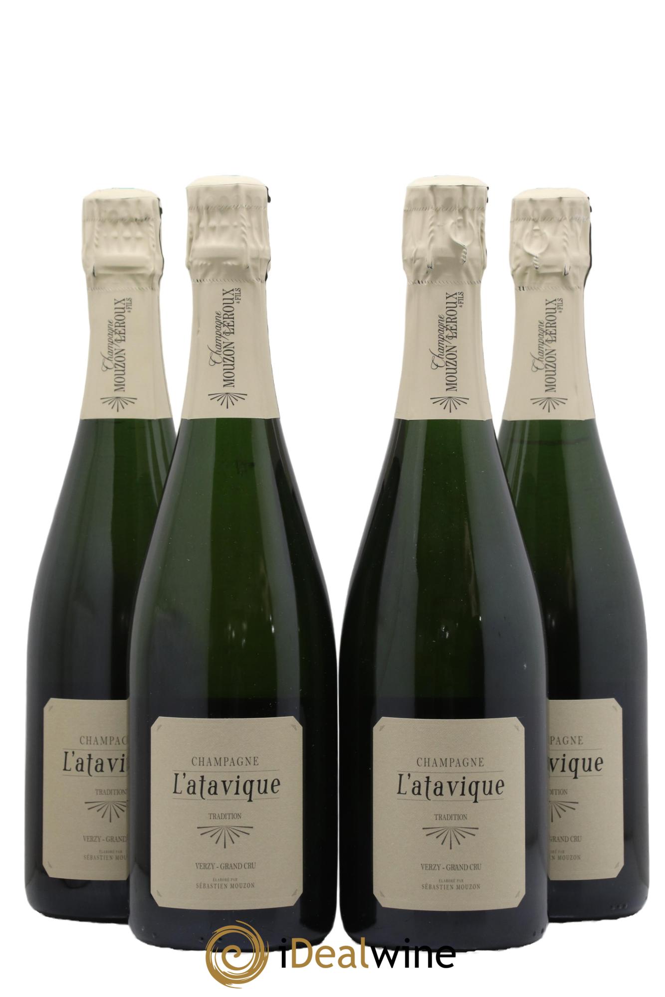 Champagne Verzy Grand Cru Atavique Maison Mouzon-Leroux - Lot de 4 bouteilles - 0