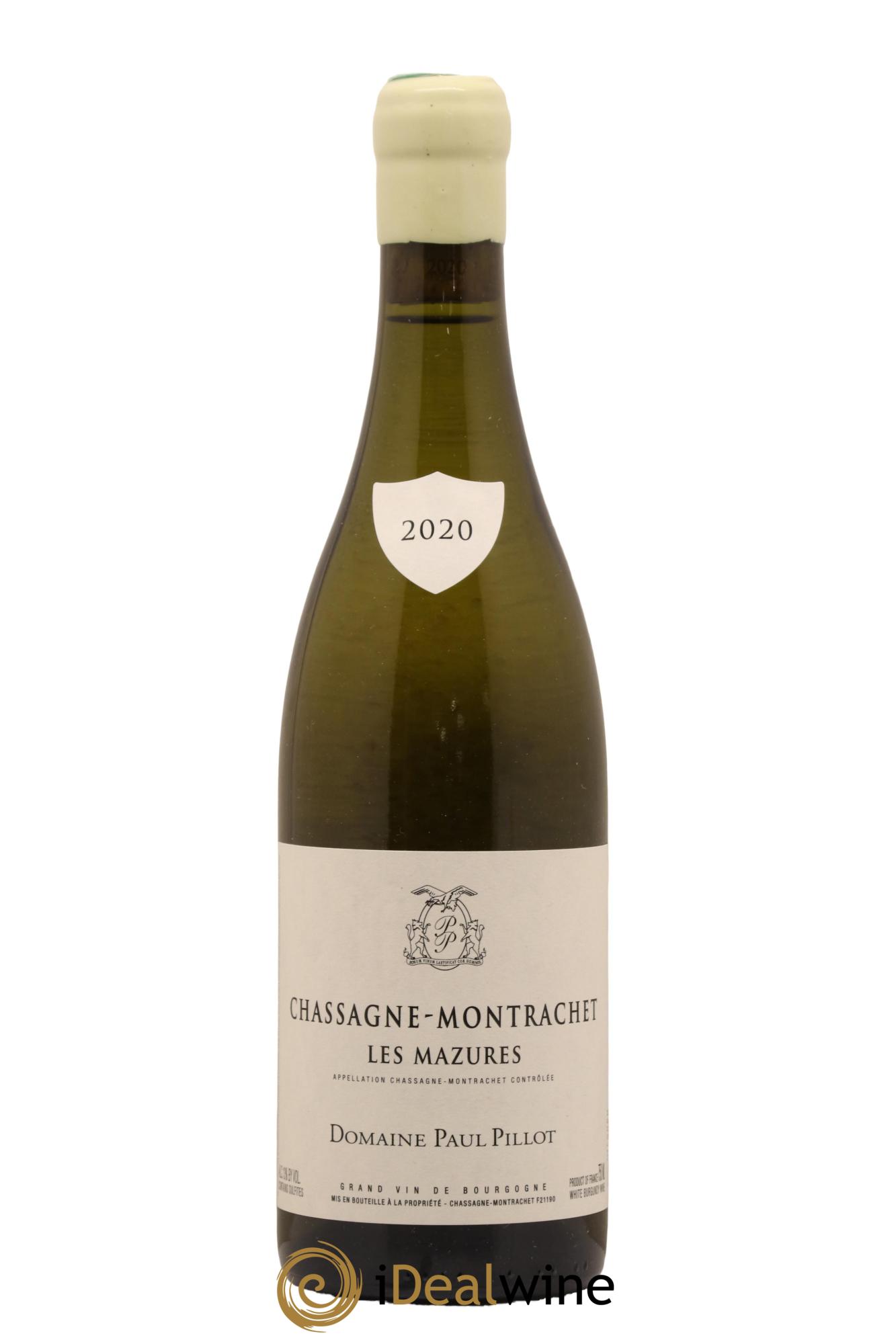 Chassagne-Montrachet Les Mazures Paul Pillot (Domaine) 2020 - Lot de 1 bouteille - 0