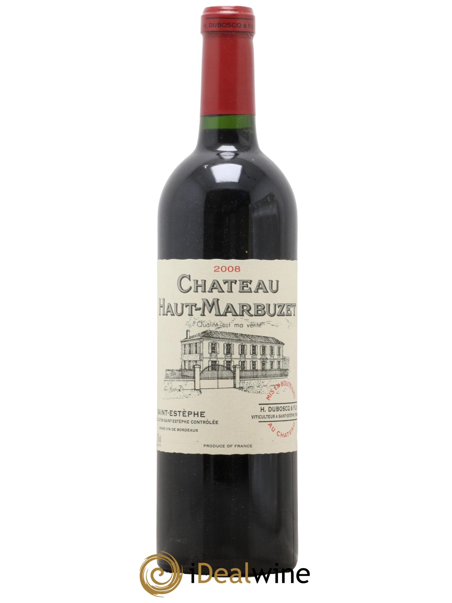 Château Haut Marbuzet 2008 - Lot de 1 bouteille - 0