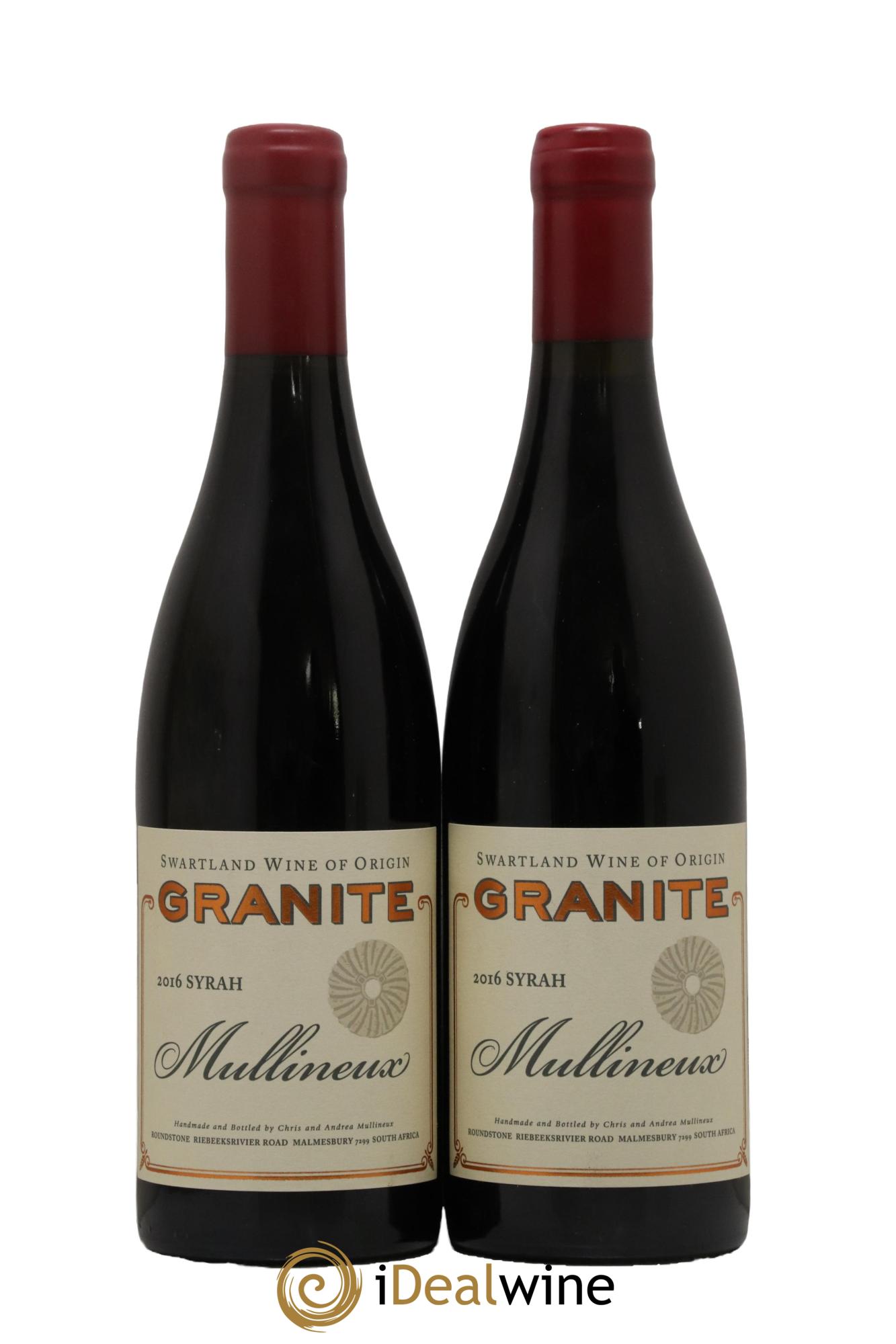 Afrique du Sud Granite Syrah Mullineux 2016 - Posten von 2 Flaschen - 0