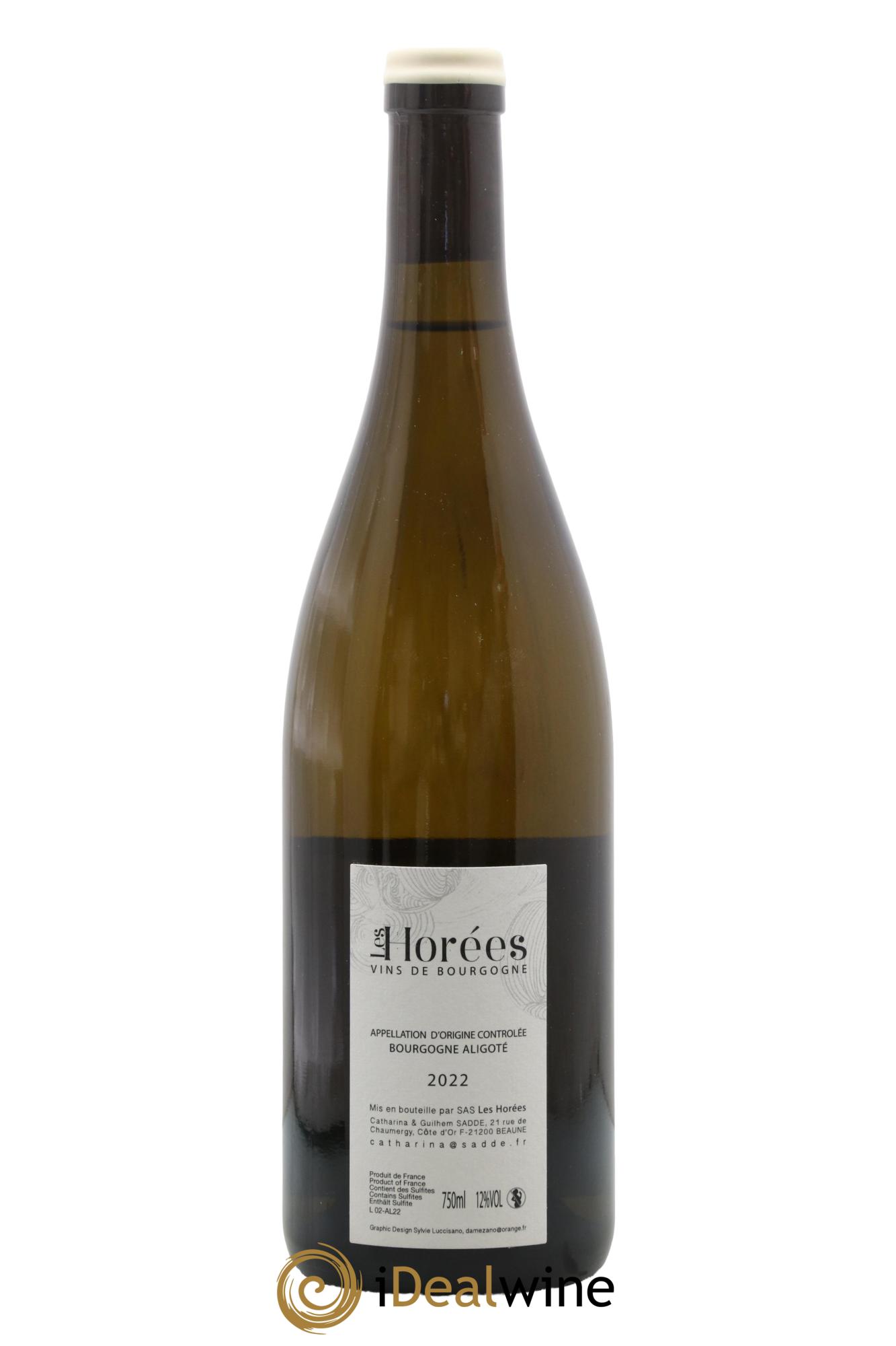 Bourgogne Aligoté En Coulezain Les Horées 2022 - Lot de 1 bouteille - 1