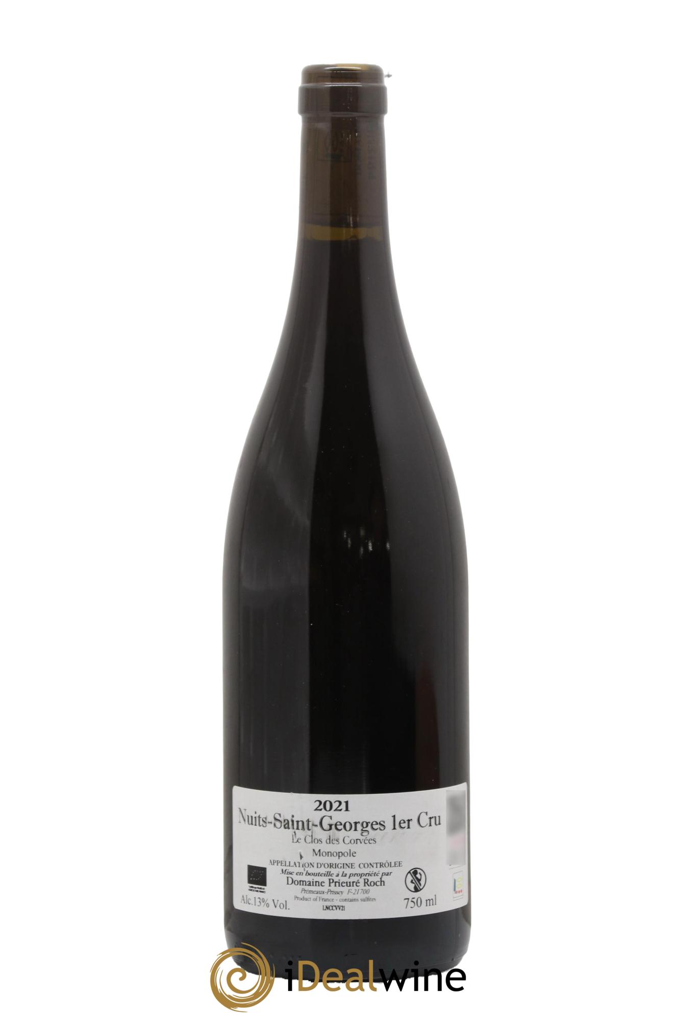 Nuits-Saint-Georges 1er Cru Le Clos des Corvées Prieuré Roch 2021 - Lot of 1 bottle - 1