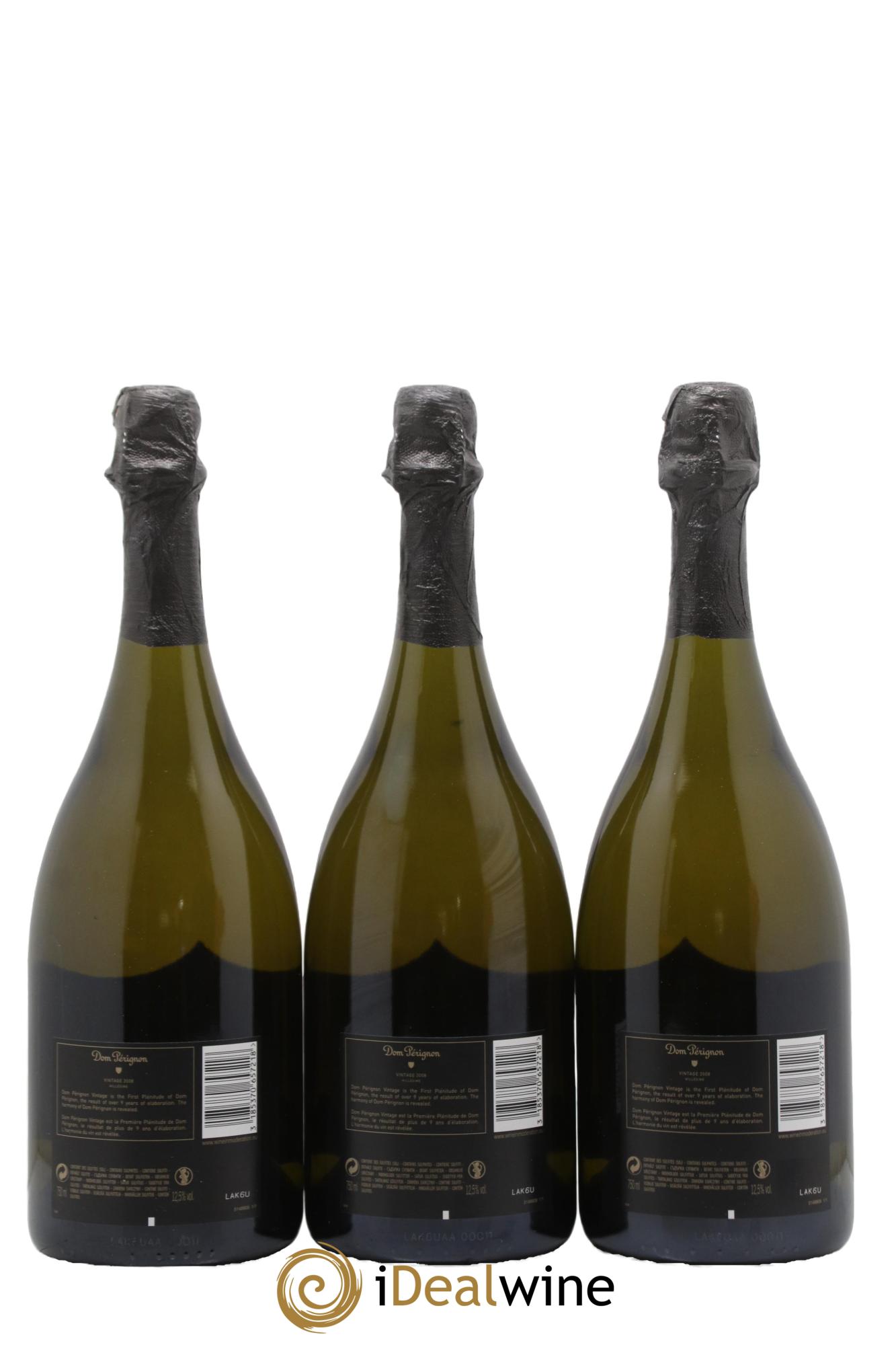 Brut Dom Pérignon 2008 - Lot de 3 bouteilles - 1