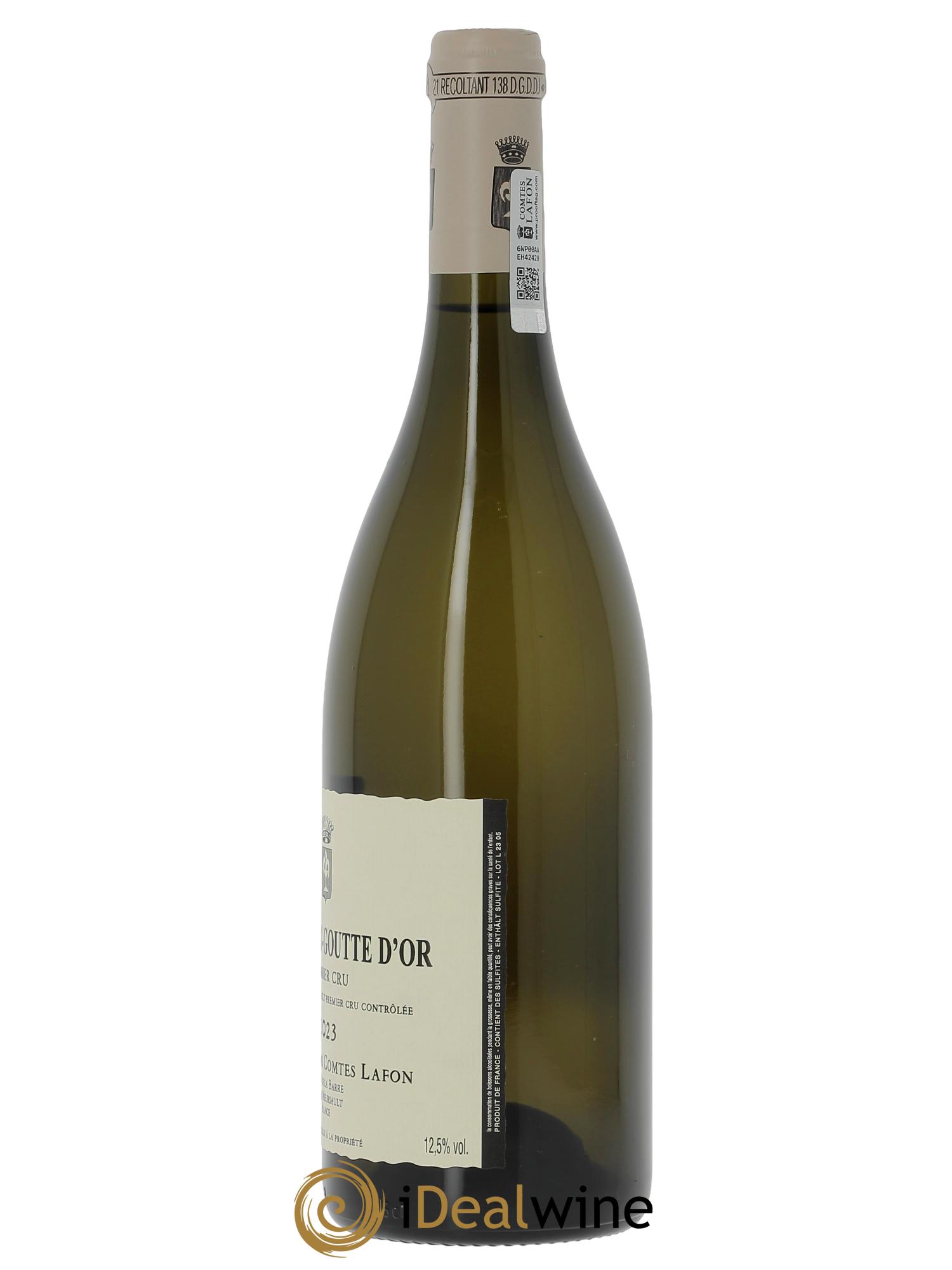 Meursault 1er Cru Goutte d'Or Comtes Lafon (Domaine des) 2023 - Lot de 1 bouteille - 1