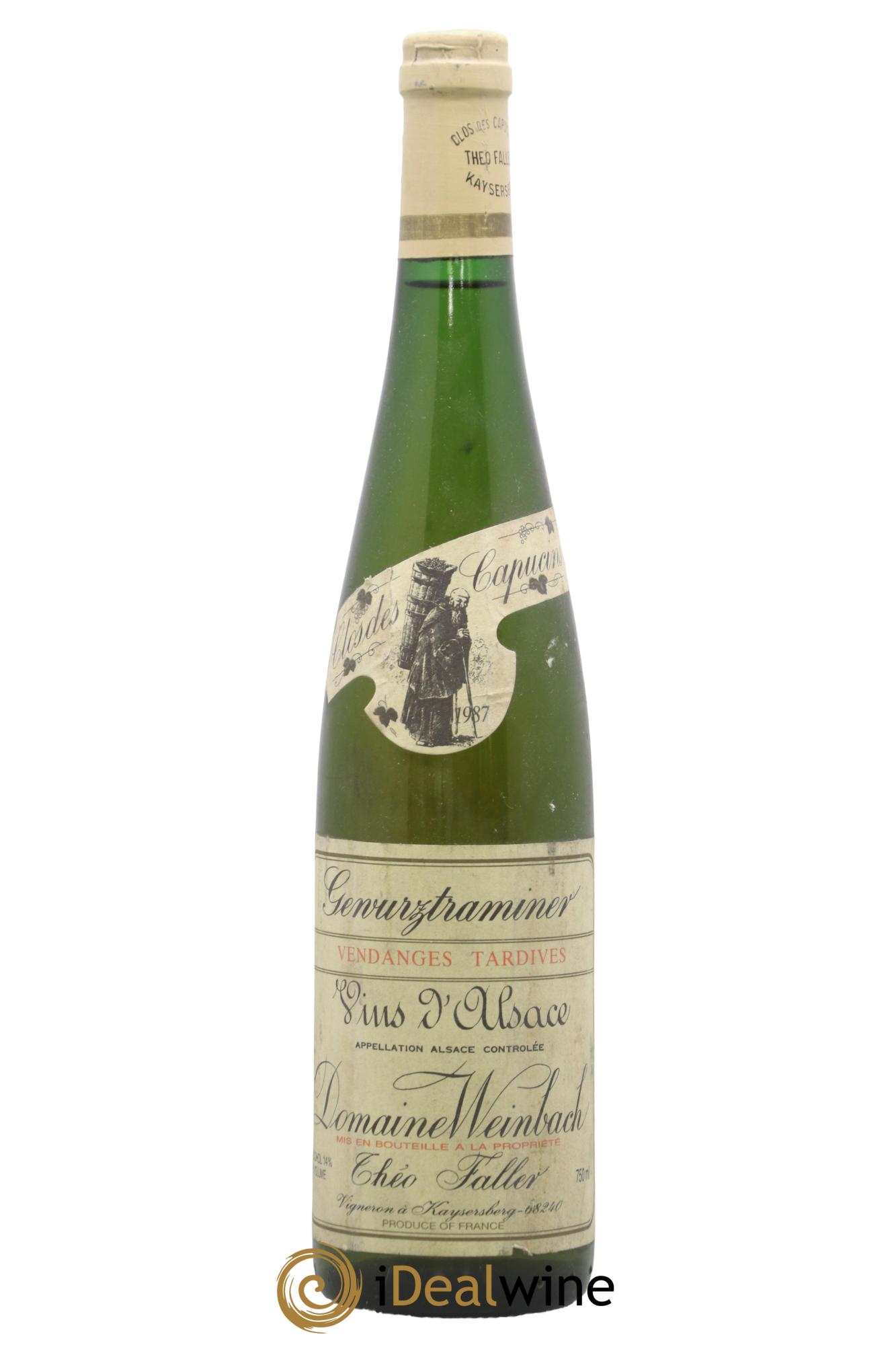 Alsace Gewurztraminer Vendanges Tardives Weinbach (Domaine) 1987 - Lot de 1 bouteille - 0