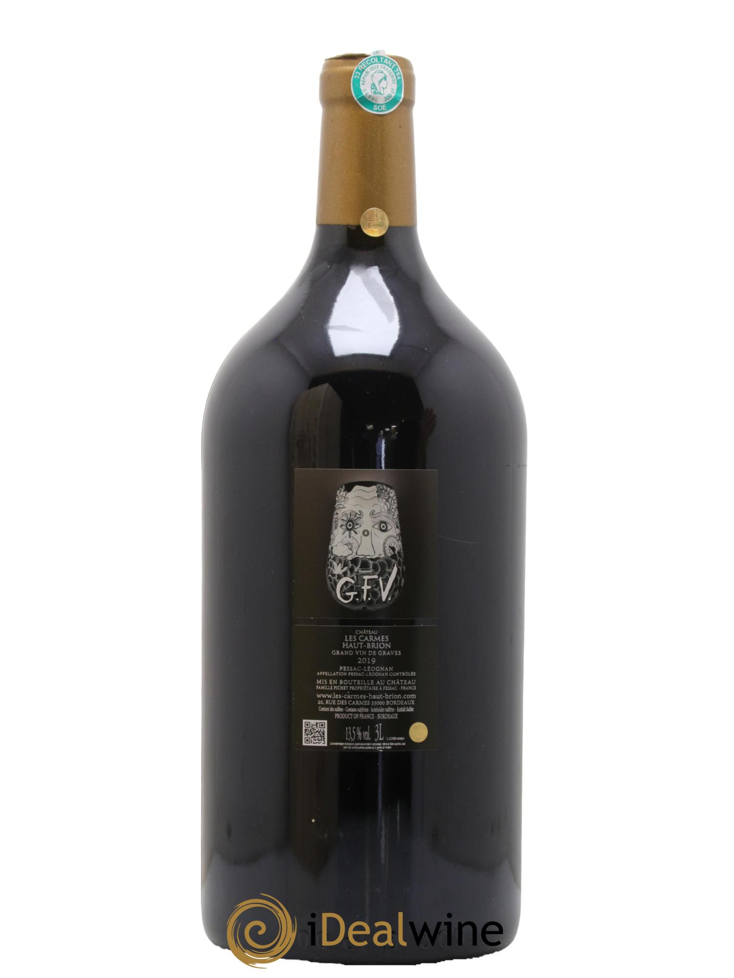 Château Les Carmes Haut-Brion 2019 - Lot de 1 double magnum - 2