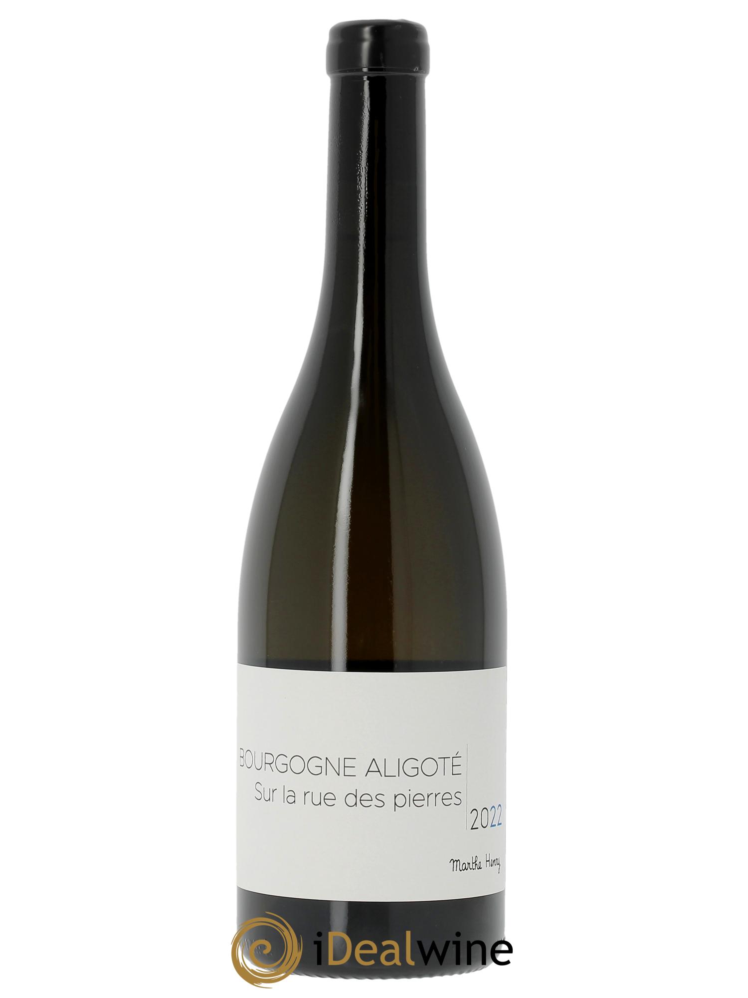 Bourgogne Aligoté Sur la rue des pierres Marthe Henry 2022 - Lot de 1 bouteille - 0