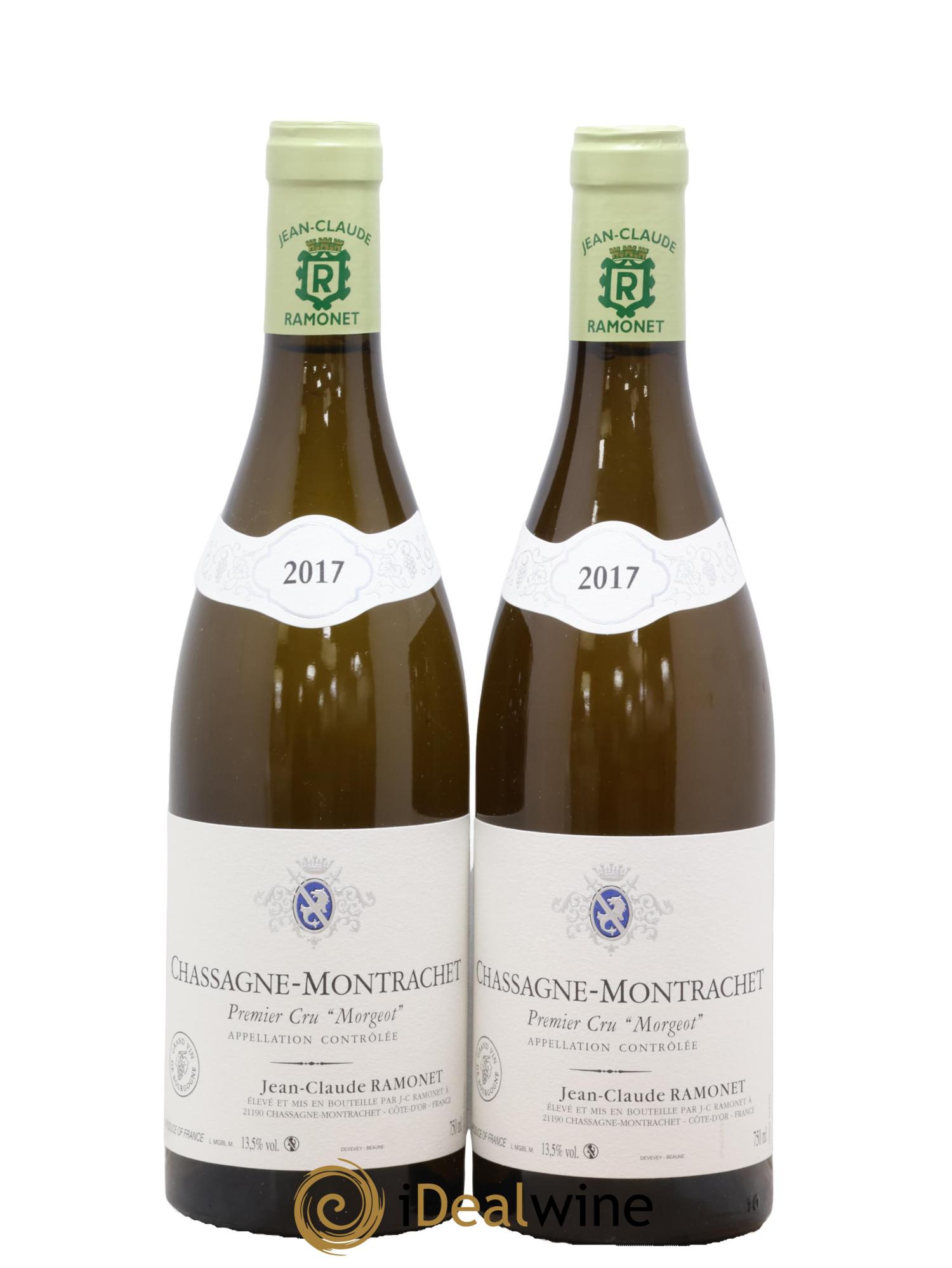 Chassagne-Montrachet 1er Cru Morgeot Ramonet (Domaine) 2017 - Lot of 2 bottles - 0