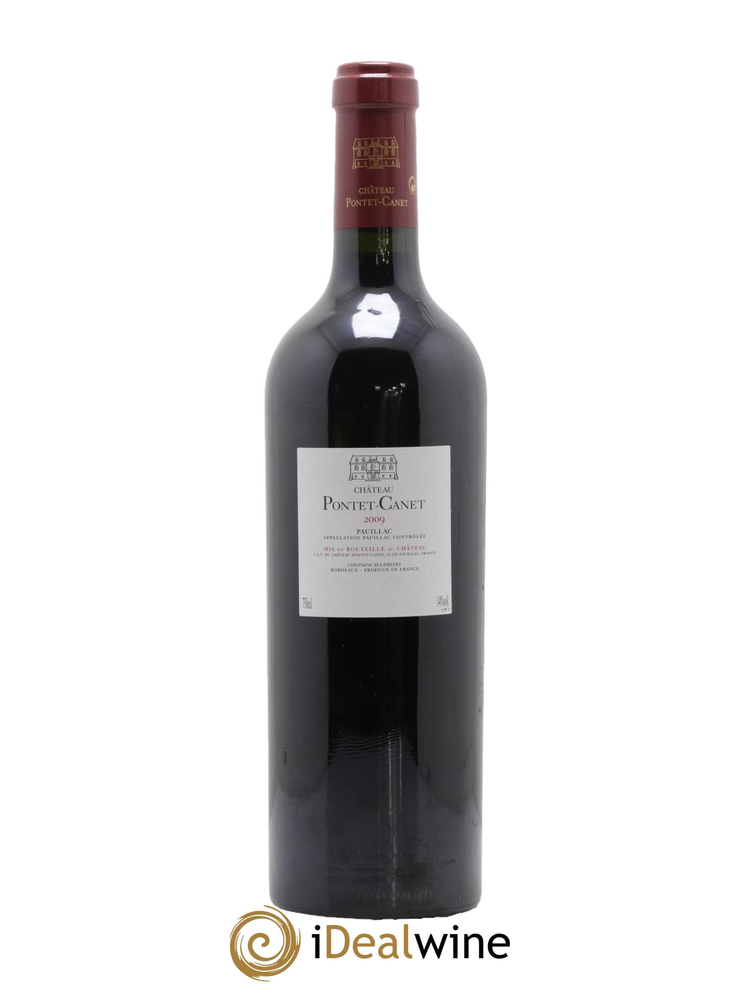Château Pontet Canet 5ème Grand Cru Classé 2009 - Lot de 1 bouteille - 1