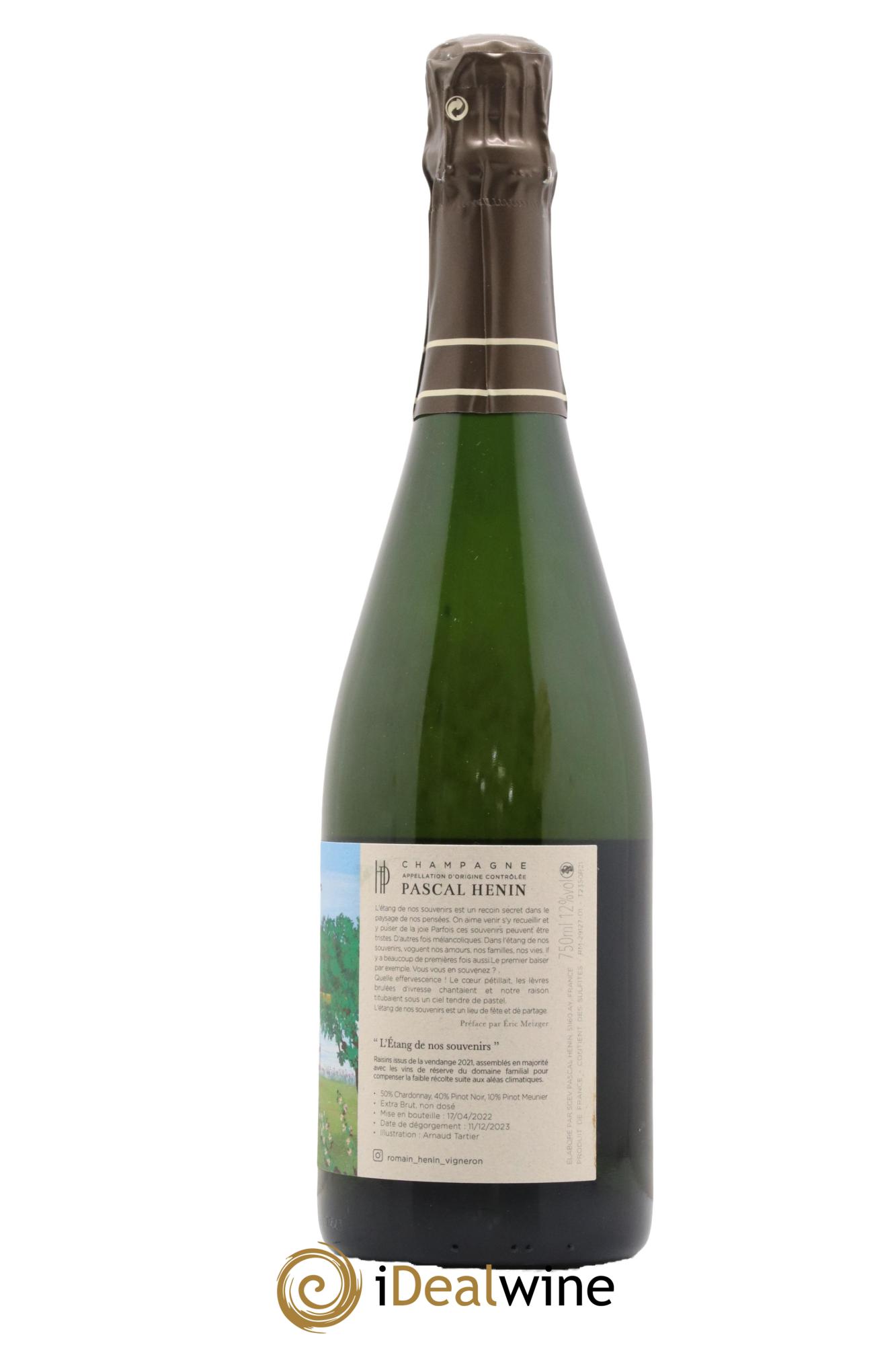 L'Etang de nos Souvenirs Romain Henin - Lot de 1 bouteille - 1