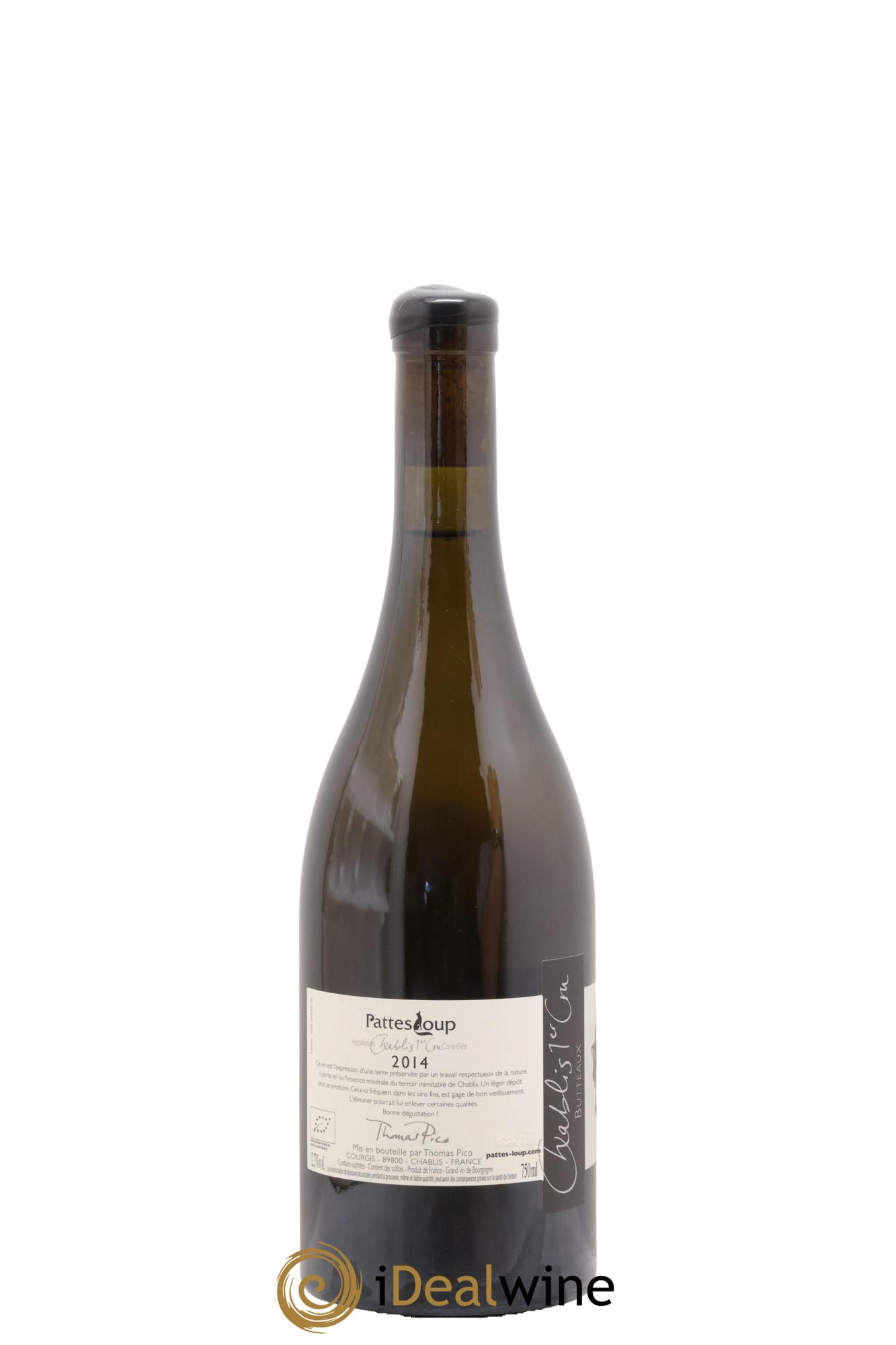 Chablis 1er Cru Butteaux Pattes Loup (Domaine) 2014 - Posten von 1 Flasche - 1
