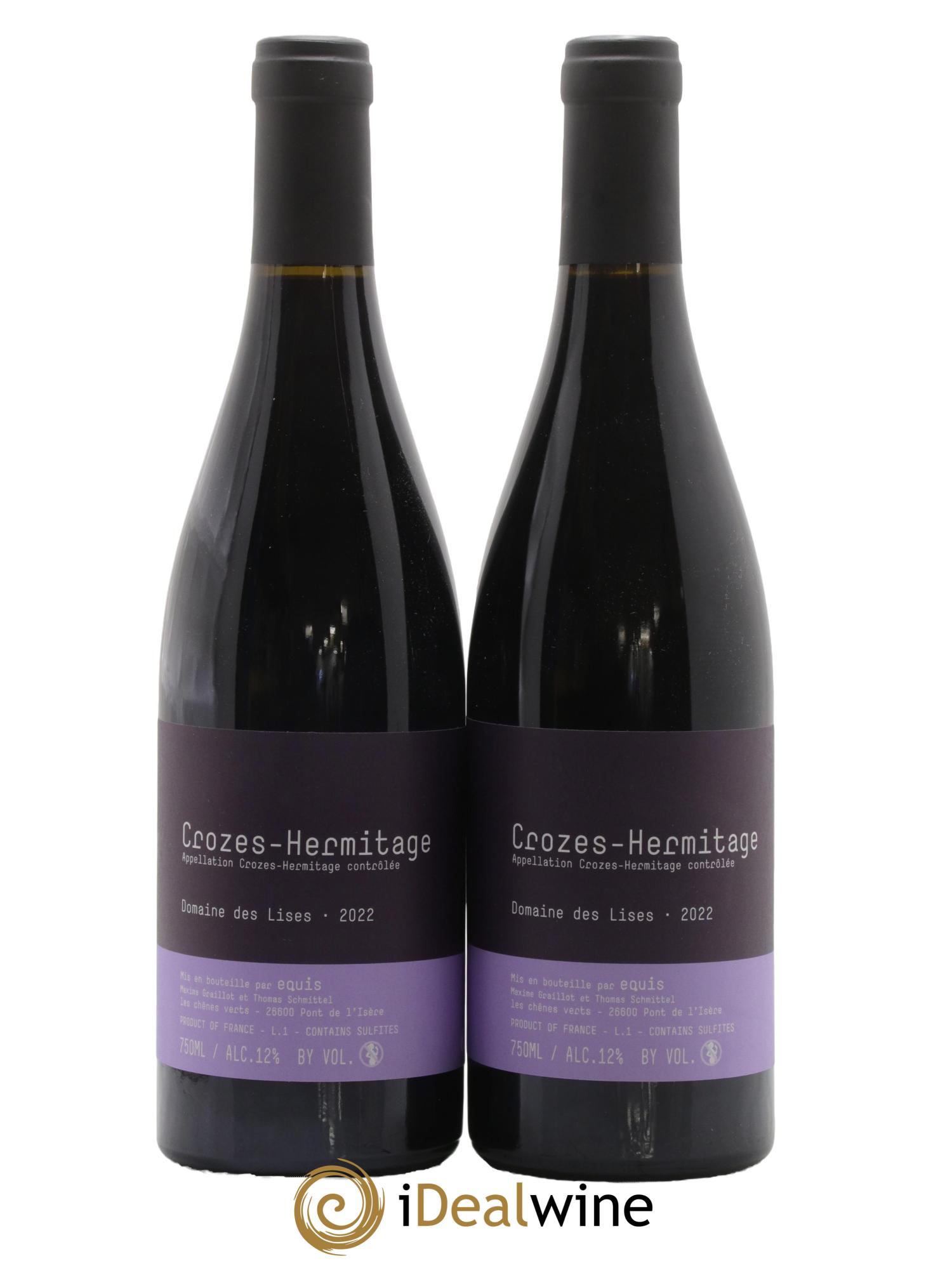 Crozes-Hermitage Lises (Domaine des) 2022 - Lot de 2 bouteilles - 0