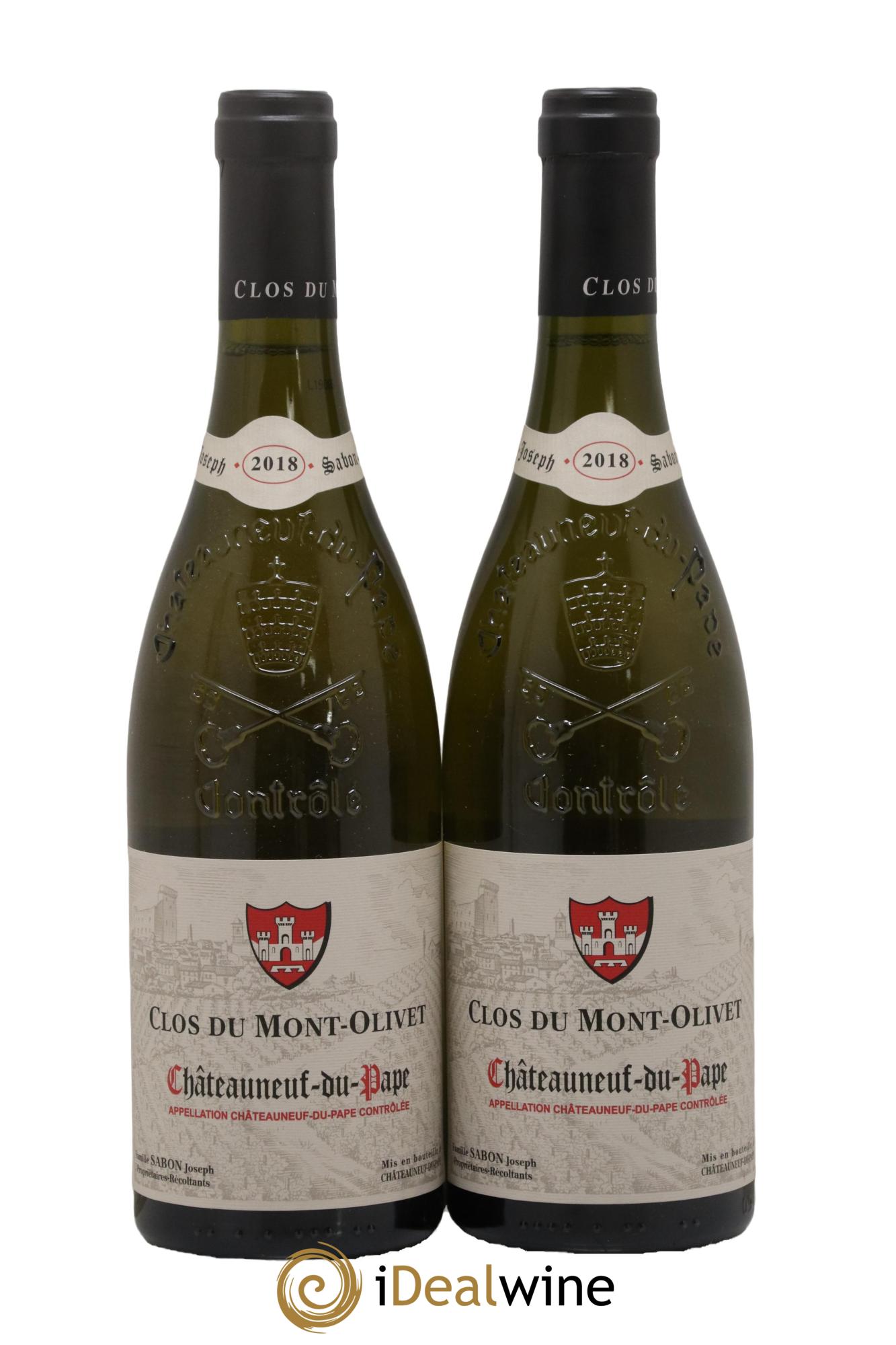 Châteauneuf-du-Pape Clos du Mont-Olivet 2018 - Lot de 2 bouteilles - 0