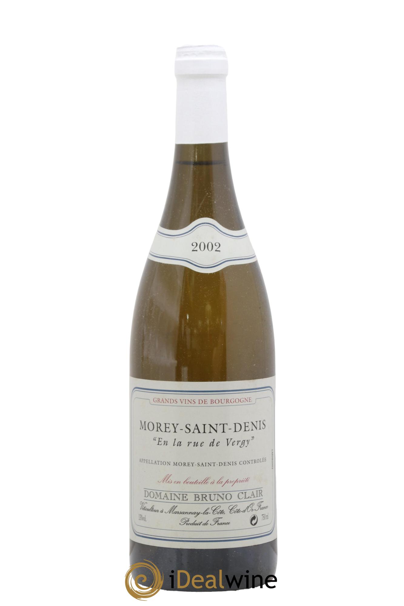 Morey-Saint-Denis En la Rue de Vergy Bruno Clair (Domaine) 2002 - Posten von 1 Flasche - 0