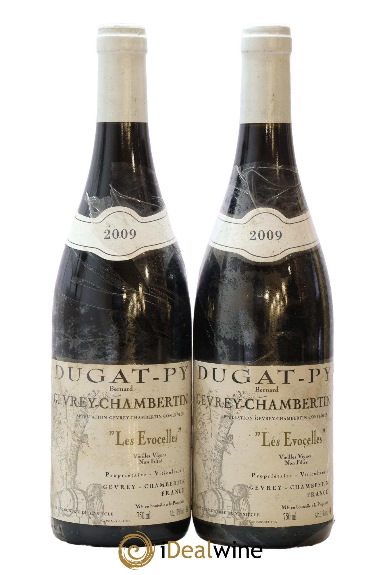 Gevrey-Chambertin Les Evocelles Vieilles Vignes Dugat-Py 2009 - Lot of 2 bottles - 0