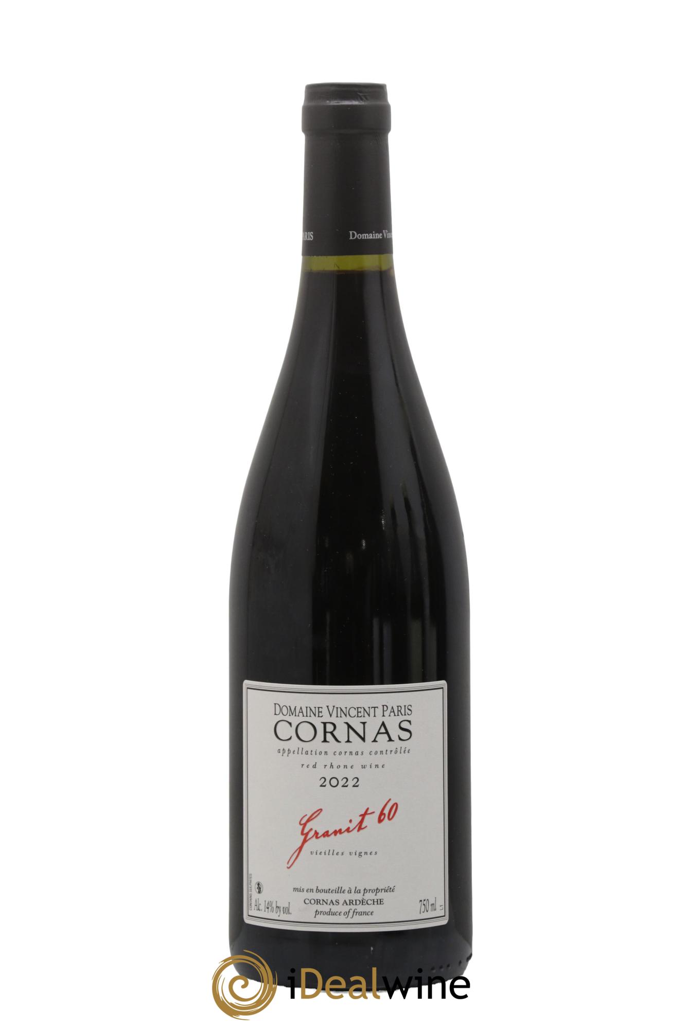 Cornas Granit 60 Vieilles Vignes Vincent Paris 2022 - Posten von 1 Flasche - 0