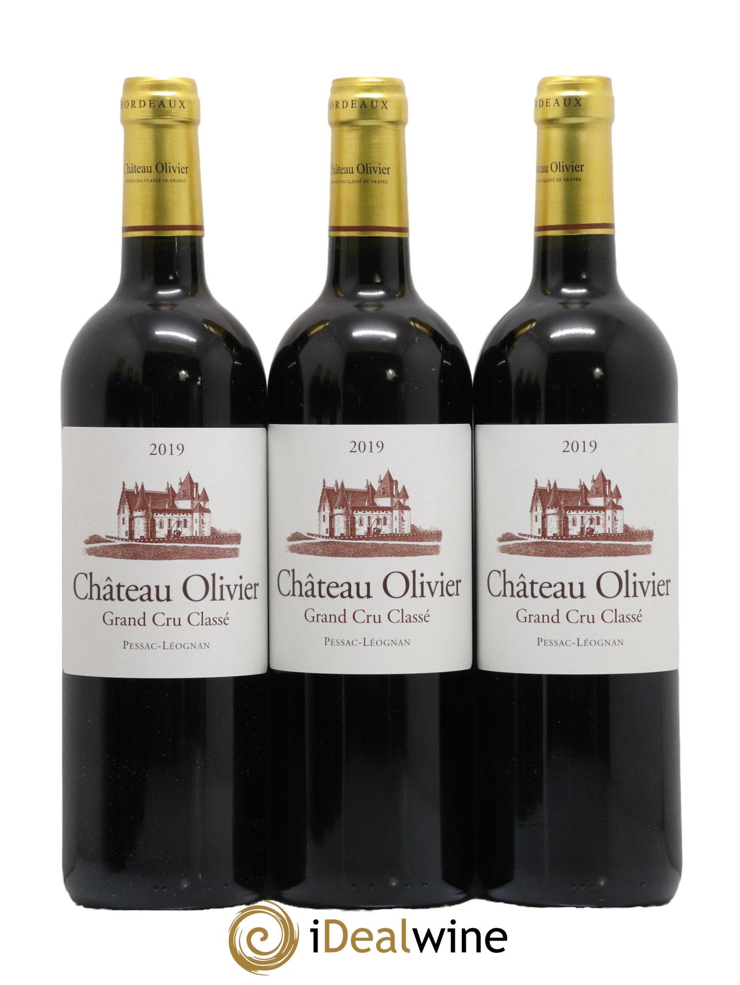 Château Olivier Cru Classé de Graves 2019 - Lot de 6 bouteilles - 1