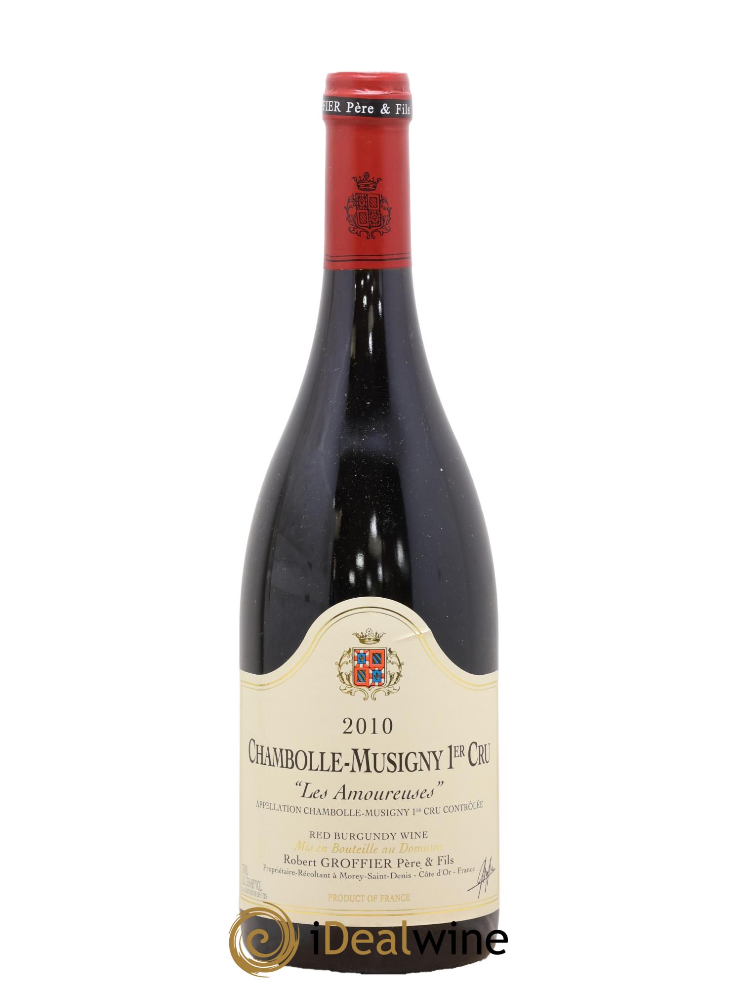 Chambolle-Musigny 1er Cru Les Amoureuses Robert Groffier Père & Fils (Domaine) 2010 - Lot of 1 bottle - 0
