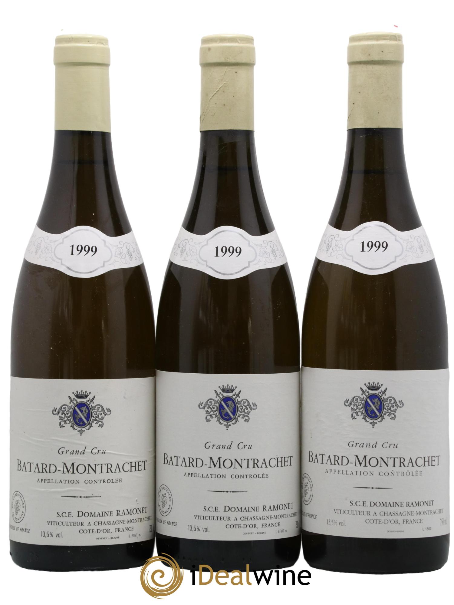 Bâtard-Montrachet Grand Cru Ramonet (Domaine) 1999 - Lot de 3 bouteilles - 0