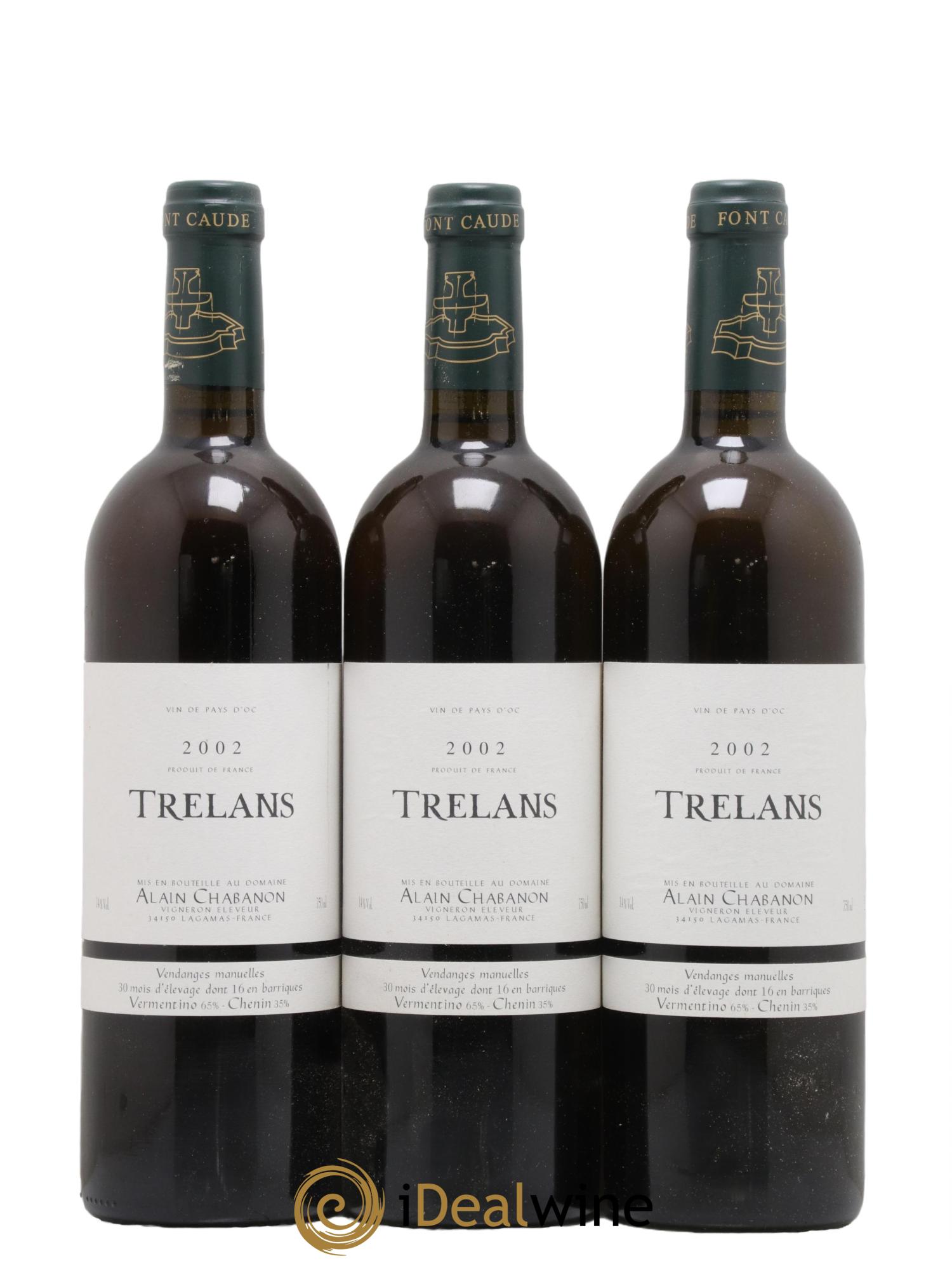 Pays d'Oc Trelans Alain Chabanon (Domaine) 2002 - Lot de 12 bouteilles - 3