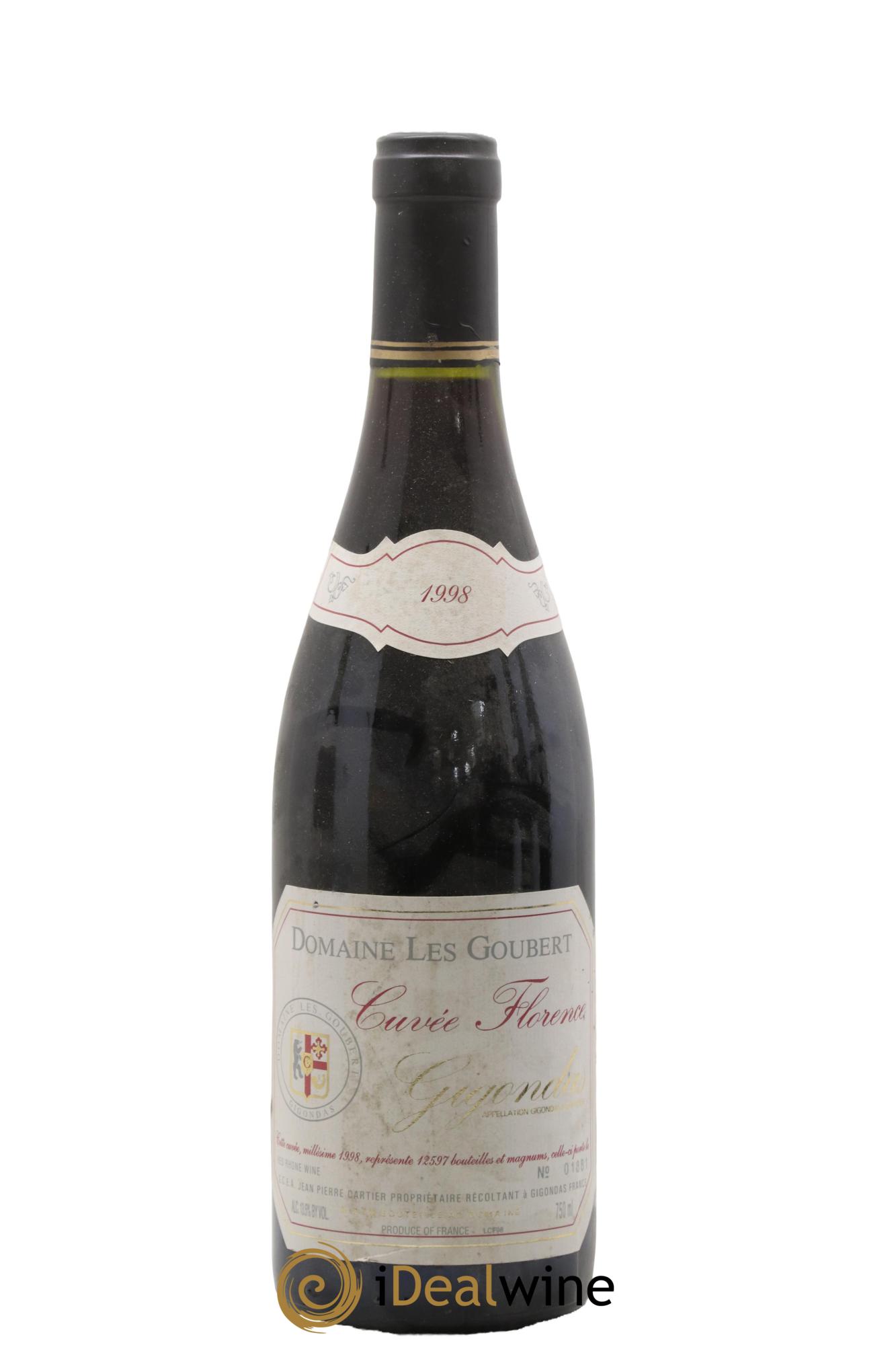 Gigondas Cuvée Florence Les Goubert (Domaine) 1998 - Lot de 1 bouteille - 0