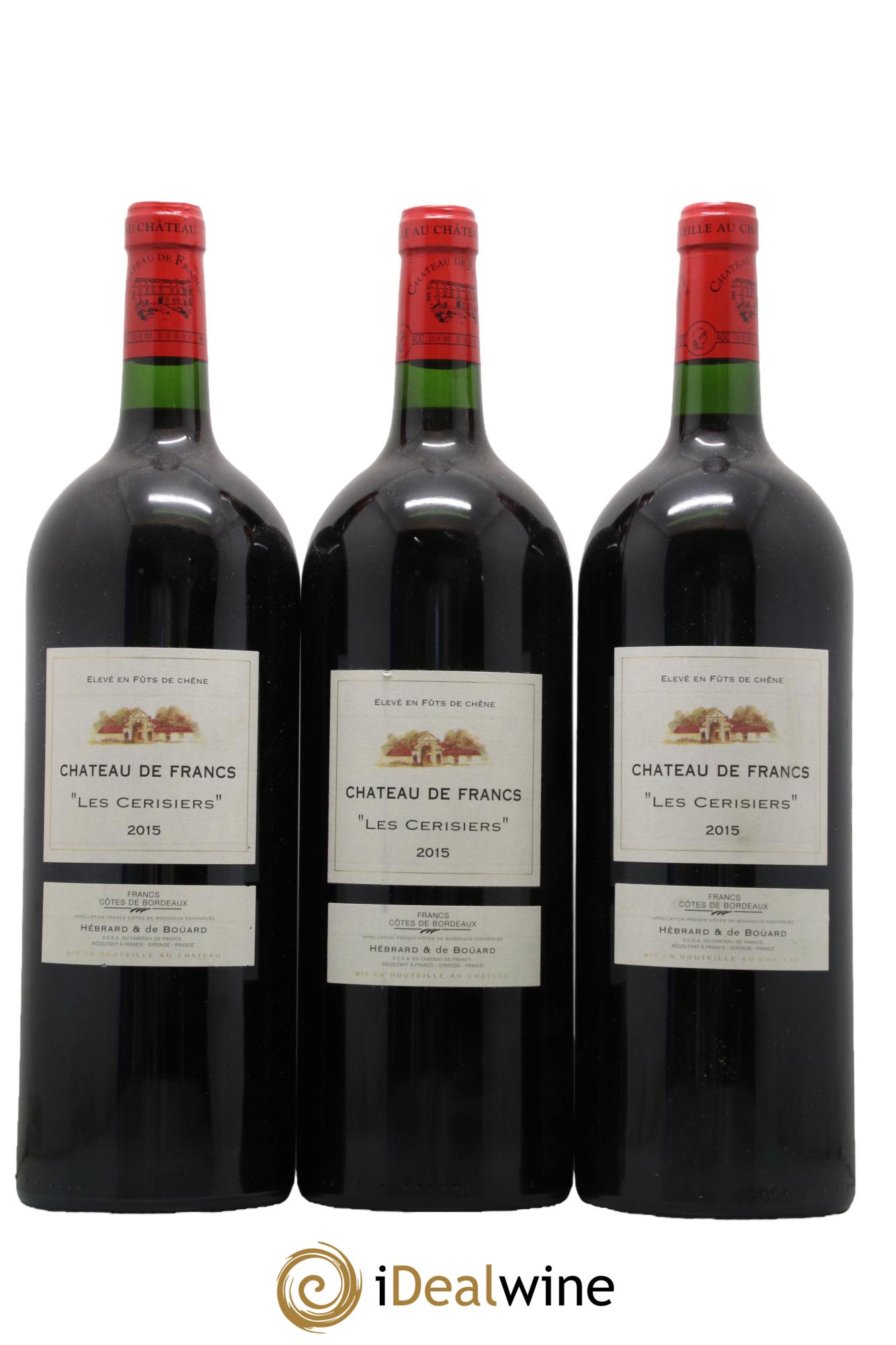 Château de Francs - Les Cerisiers 2015 - Lot de 3 magnums - 0