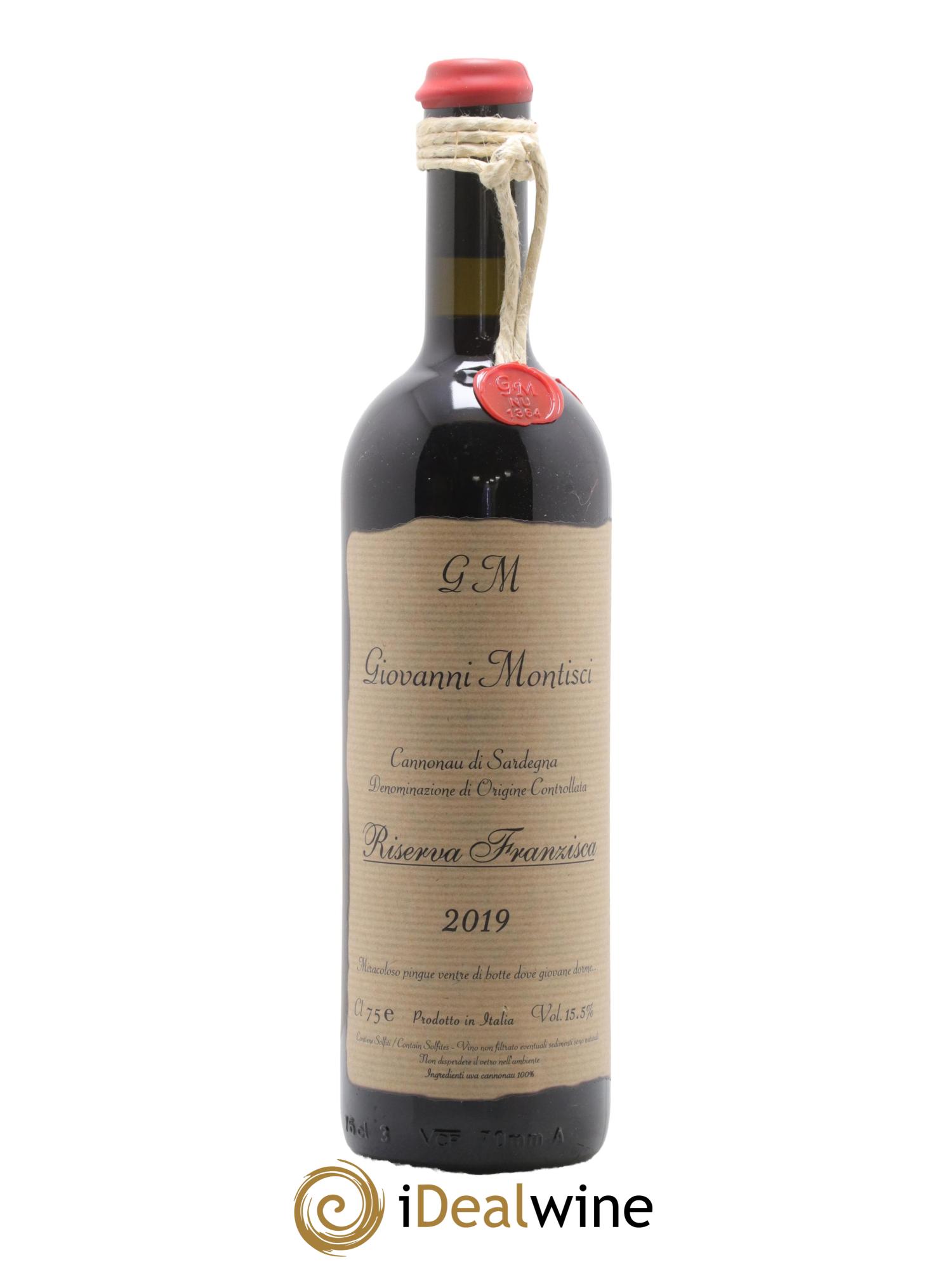 Sardaigne Cannonau di Sardegna Riserva Franzisca Giovanni Montisci 2019 - Lot de 1 bouteille - 0