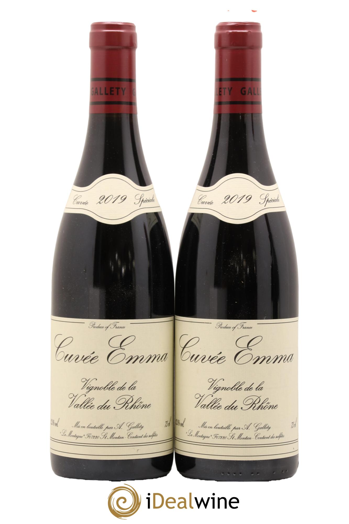 Côtes du Vivarais Cuvée Emma Gallety (Domaine) 2019 - Lot de 2 bouteilles - 0