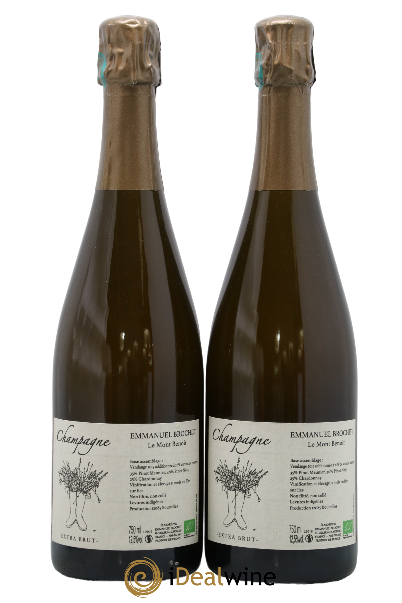 Le Mont Benoit Extra-Brut Emmanuel Brochet - Lot de 2 bouteilles - 0