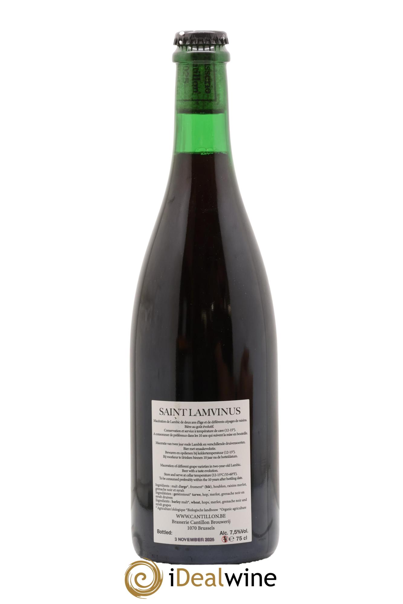 Bière Saint-Lamvinus Cantillon Botlled in 2025 - Posten von 1 Flasche - 1