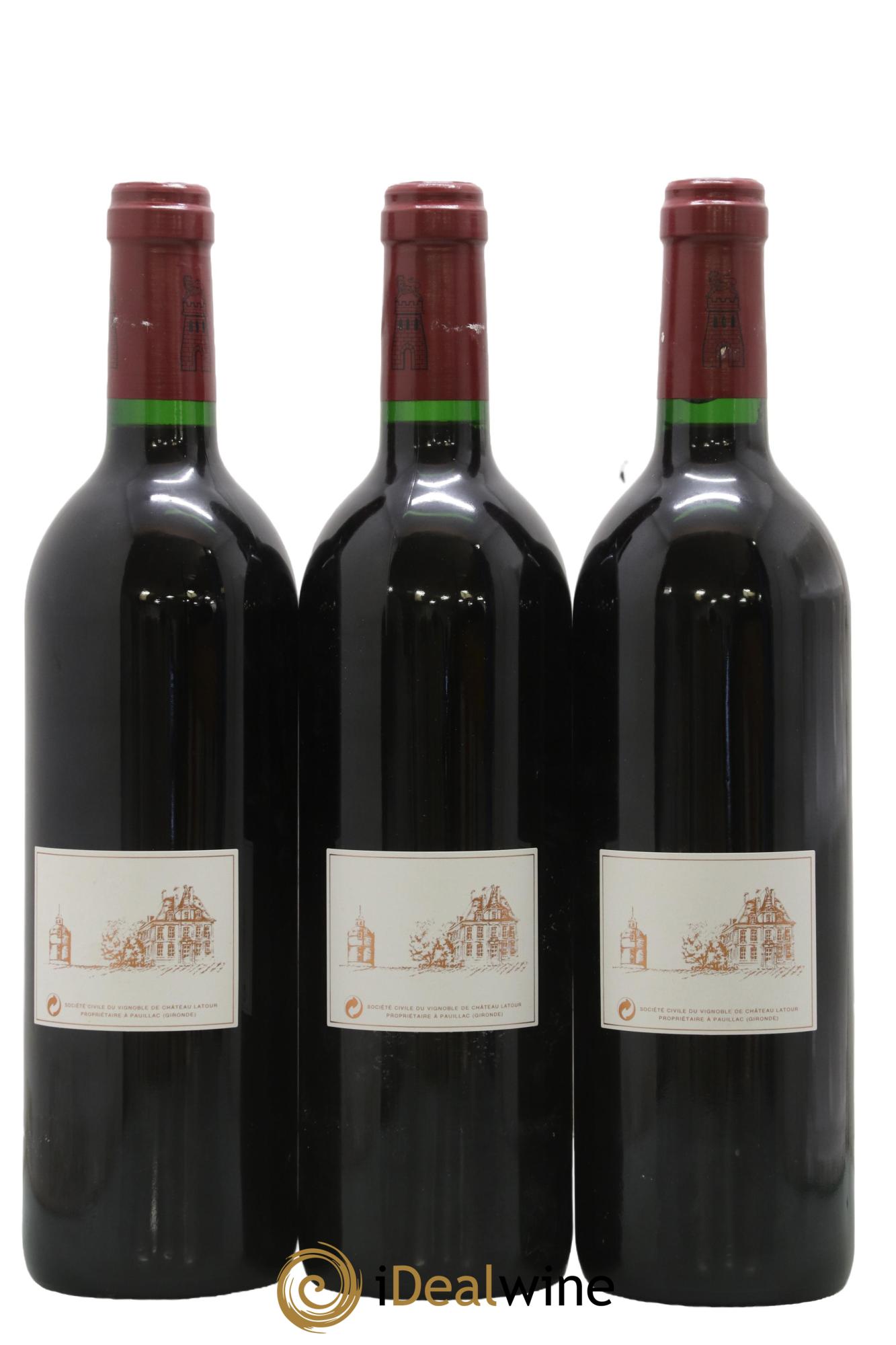 Château Latour 1er Grand Cru Classé 1996 - Lot de 3 bouteilles - 1