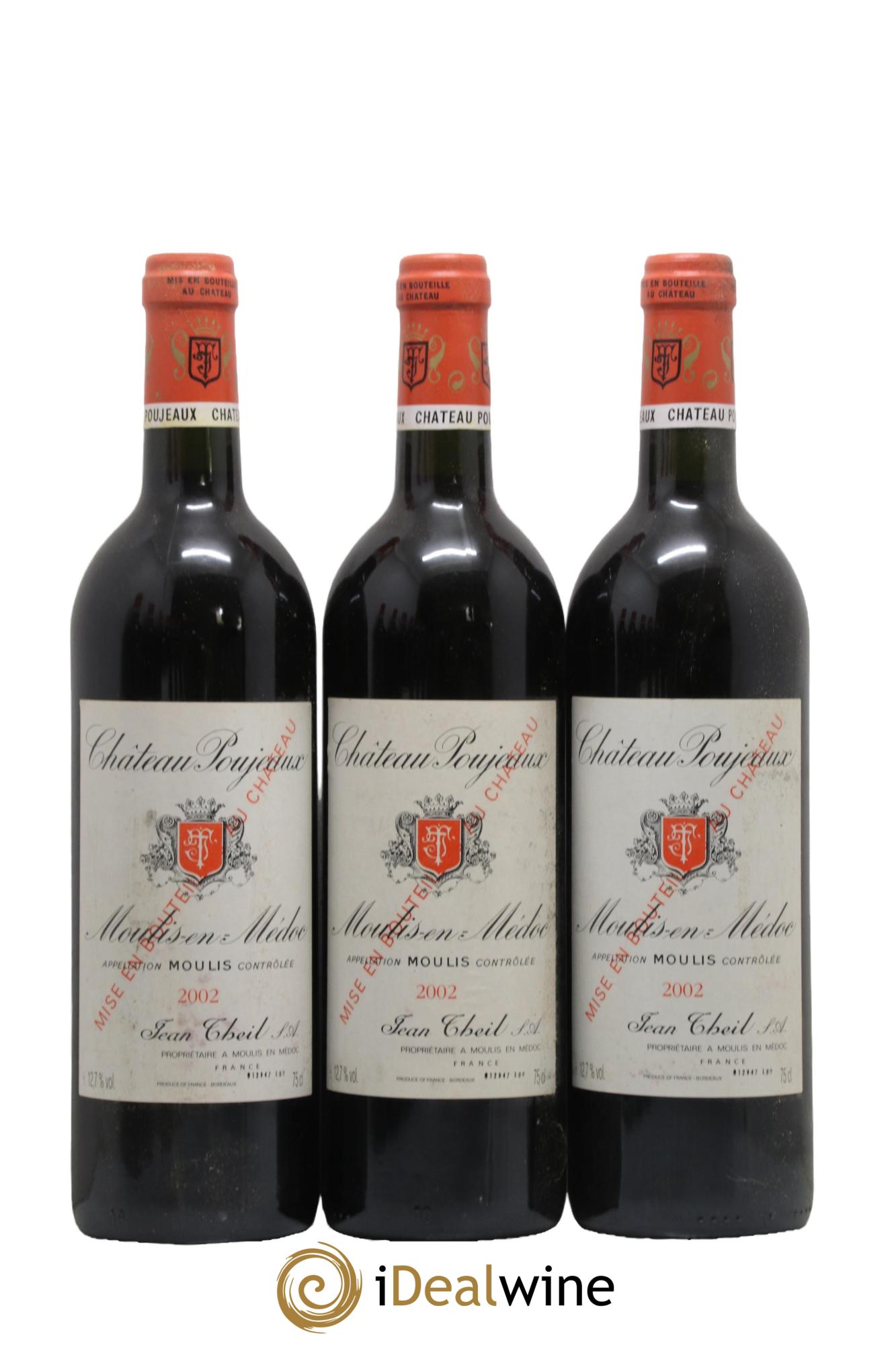 Château Poujeaux 2002 - Lot de 12 bouteilles - 1