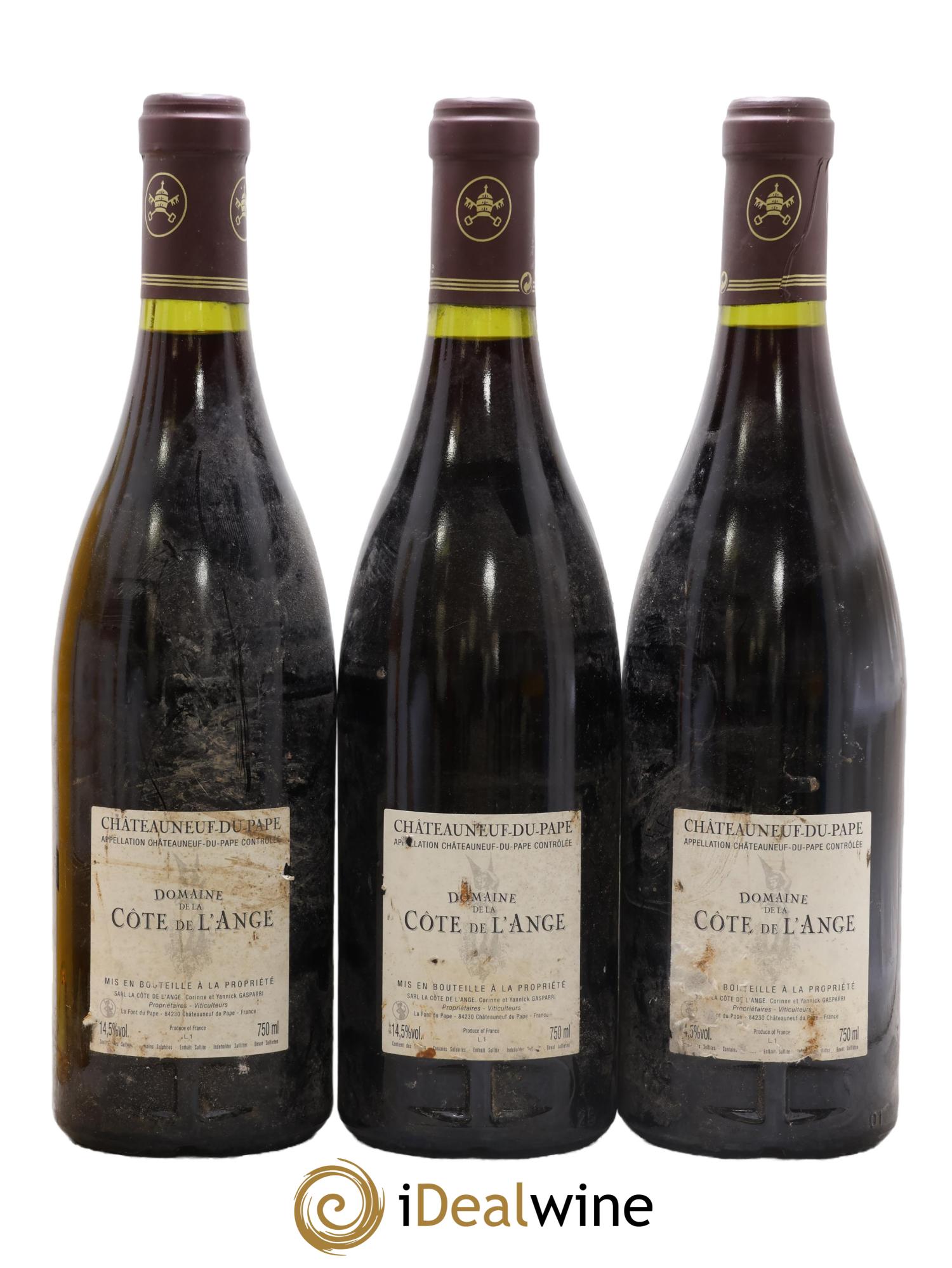 Châteauneuf-du-Pape Domaine De La Côte De L'Ange 2007 - Lot de 3 bouteilles - 1