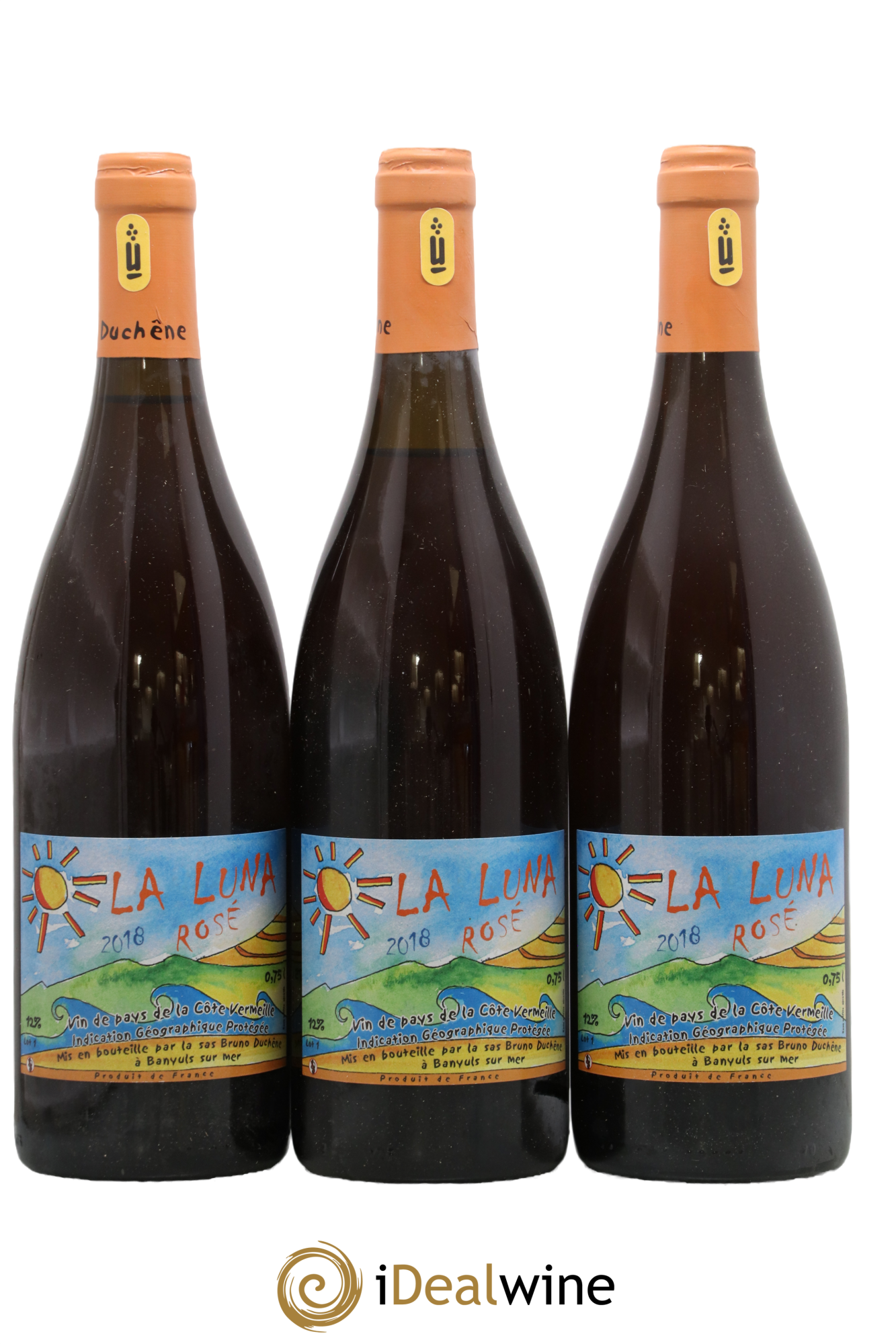 Vin de France La Luna Rosé Bruno Duchêne 2018 - Lot de 3 bouteilles - 0