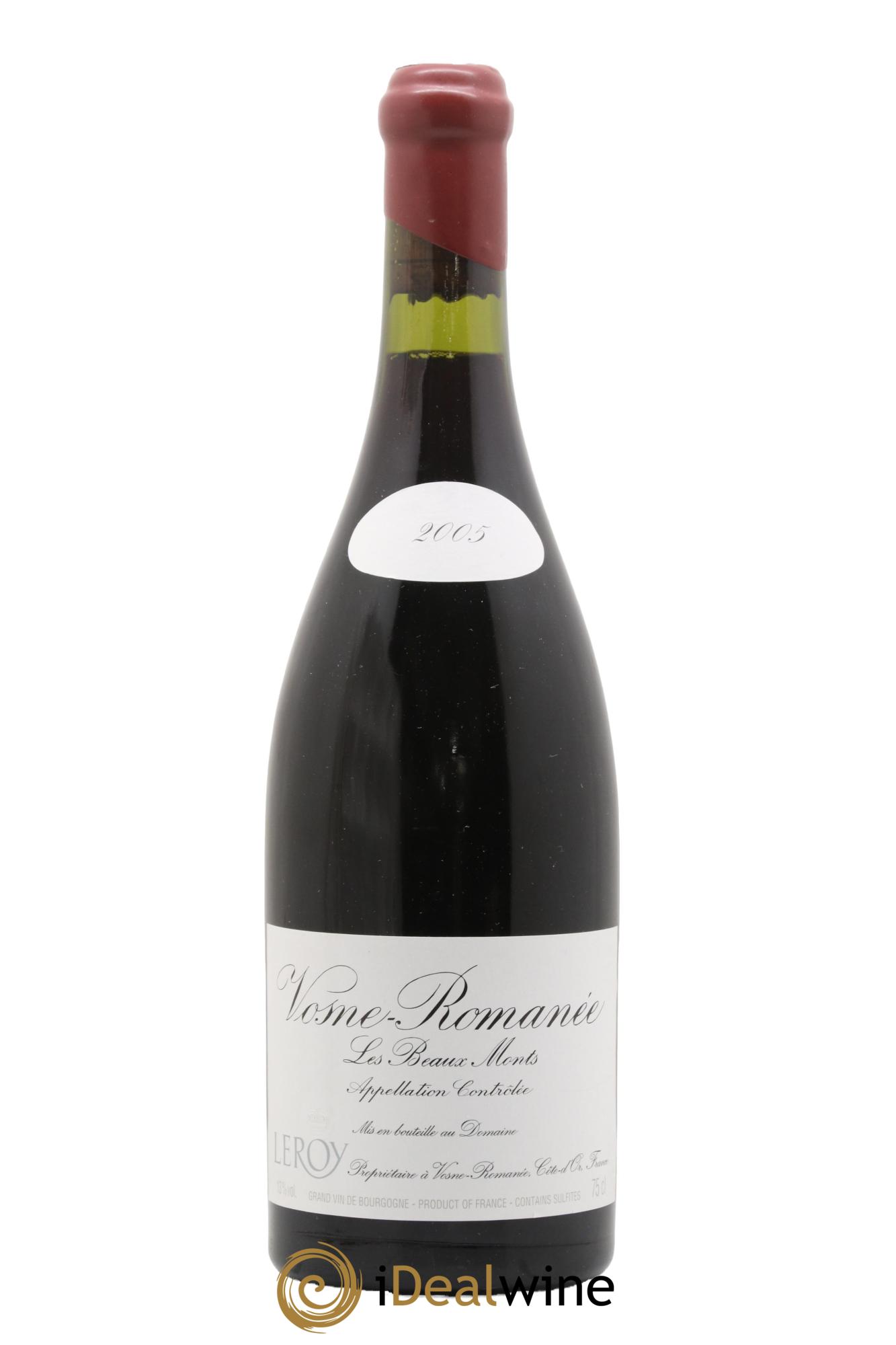 Vosne-Romanée 1er Cru Les Beaux-Monts Leroy (Domaine) 2005 - Posten von 1 Flasche - 0