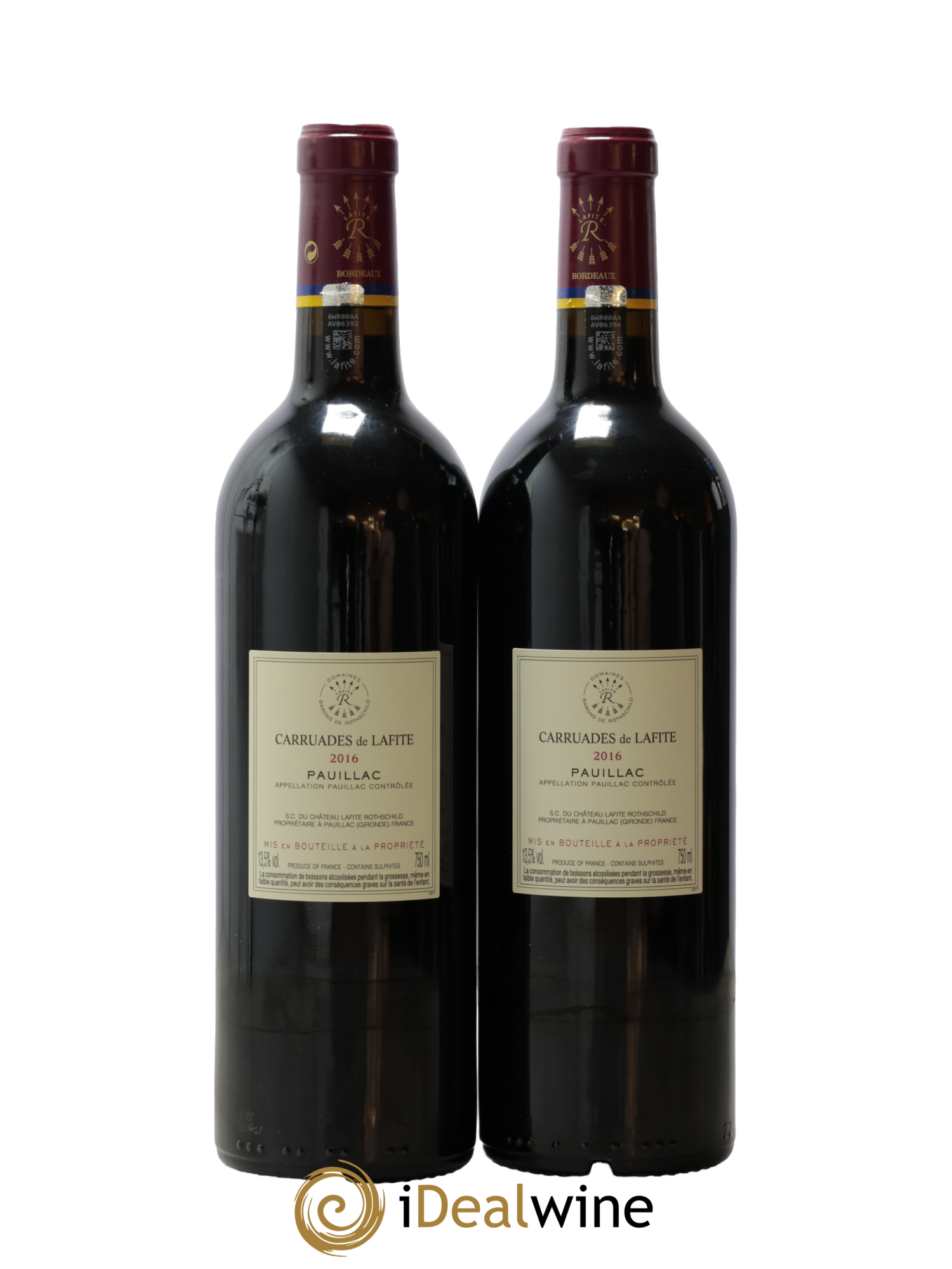 Carruades de Lafite Rothschild Second Vin 2016 - Lotto di 2 bottiglie - 1