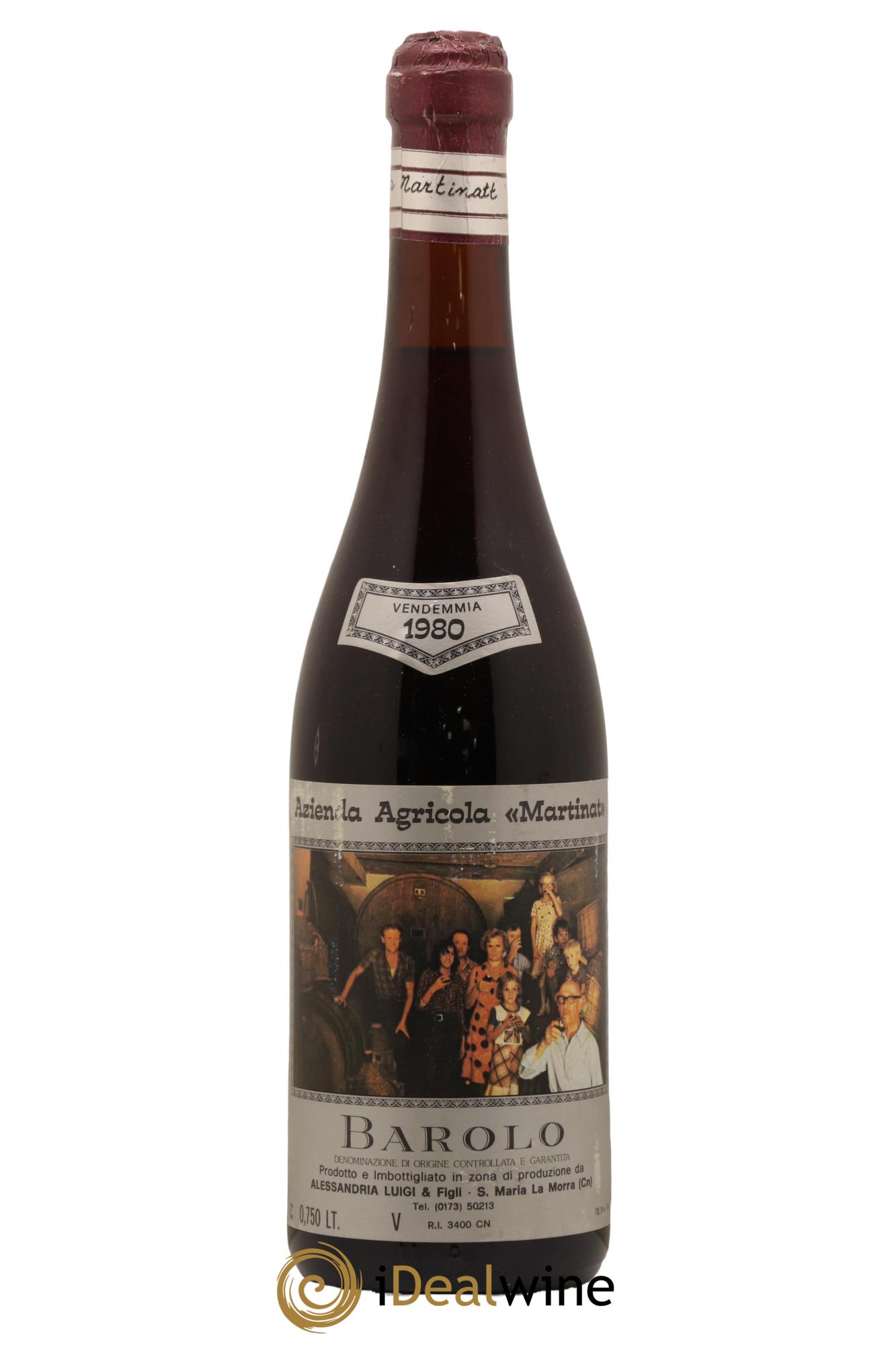 Barolo Martinat Alessandria Luigi 1980 - Lot de 1 bouteille - 0