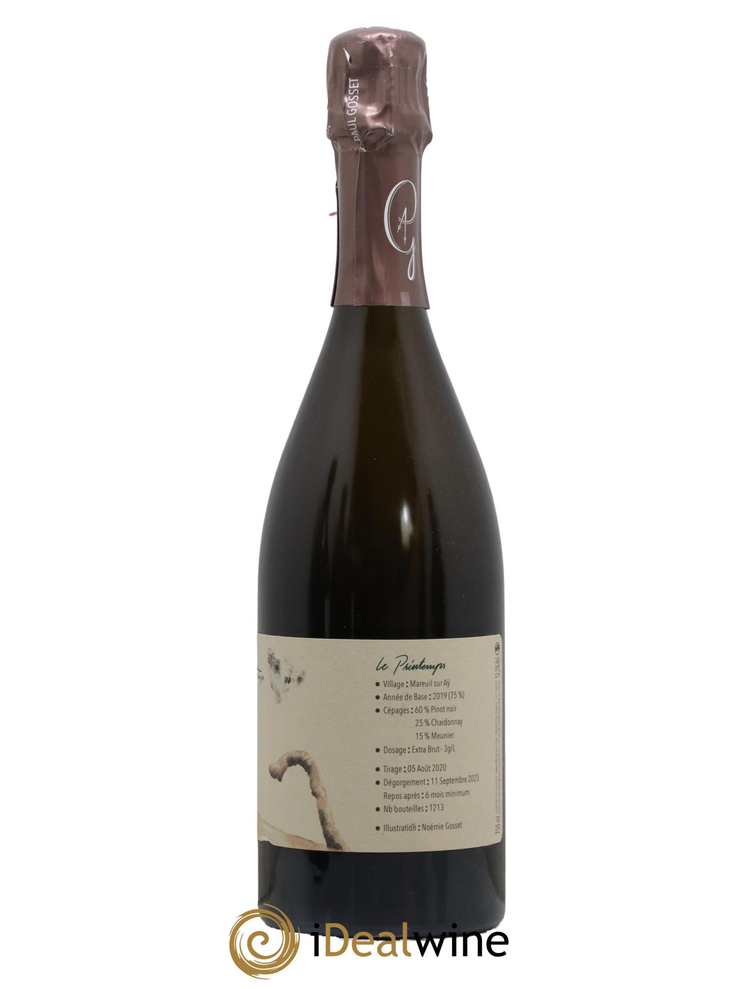 Au Fil des Temps Le Printemps Paul Gosset - Lot de 1 bouteille - 1