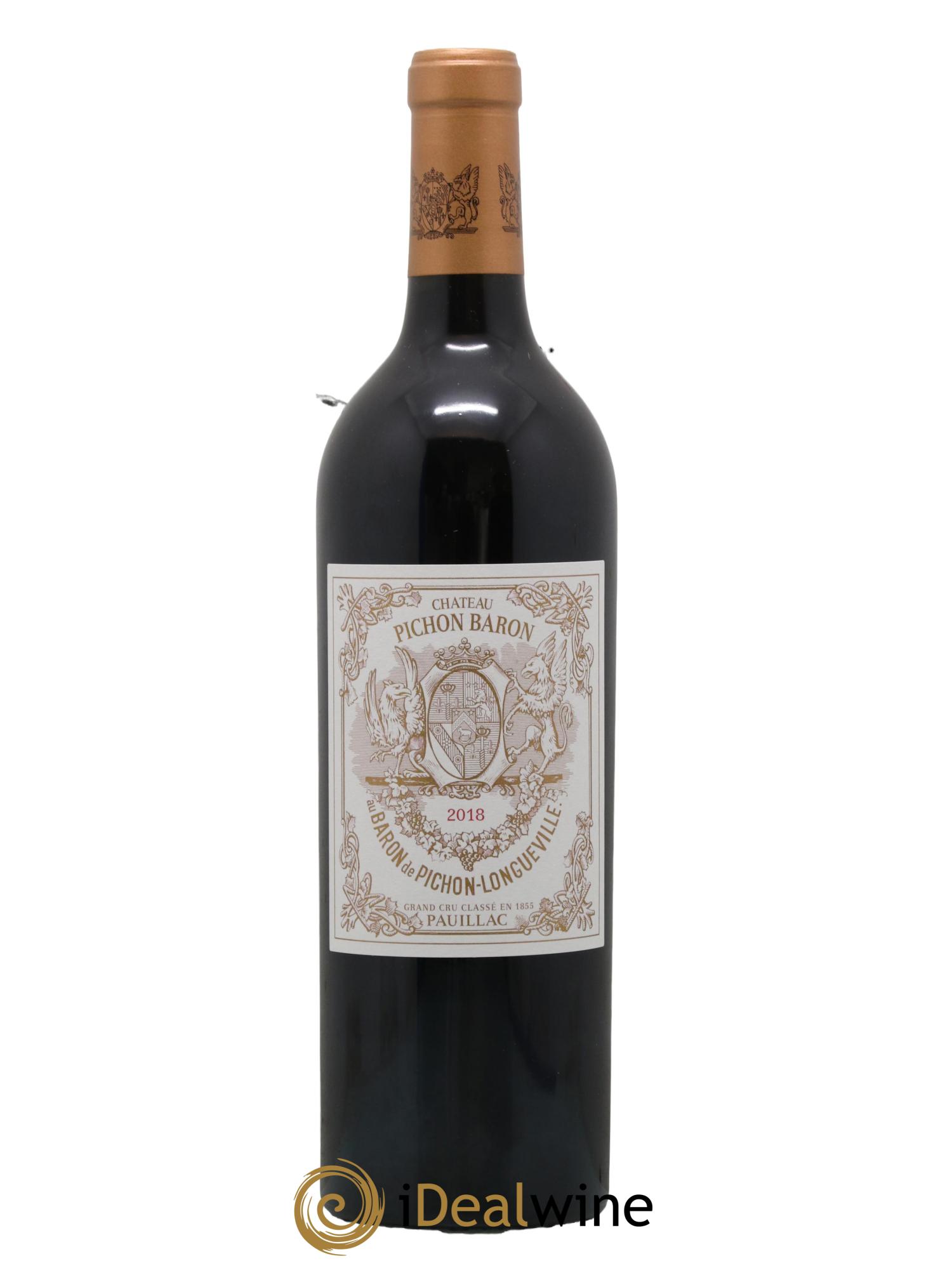 Pichon Longueville Baron 2ème Grand Cru Classé 2018 - Lot de 1 bouteille - 0