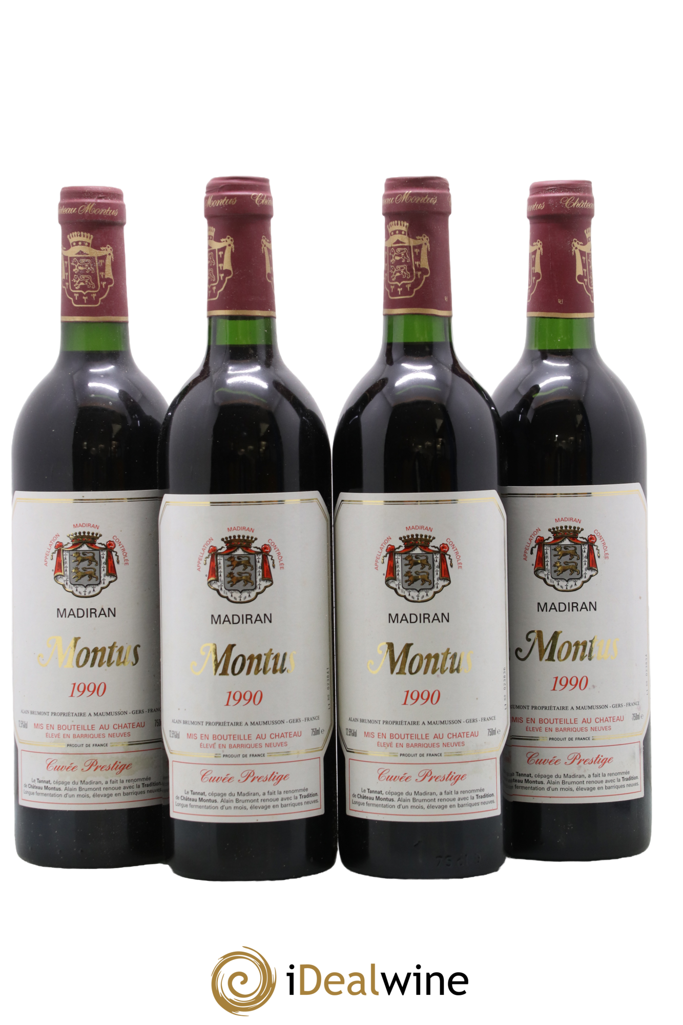 Madiran Château Montus-Prestige Alain Brumont 1990 - Posten von 4 Flaschen - 0