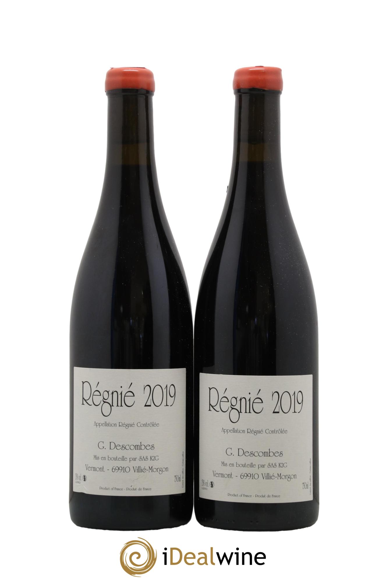 Régnié Vieilles Vignes Georges Descombes (Domaine) 2019 - Lot de 2 bouteilles - 0