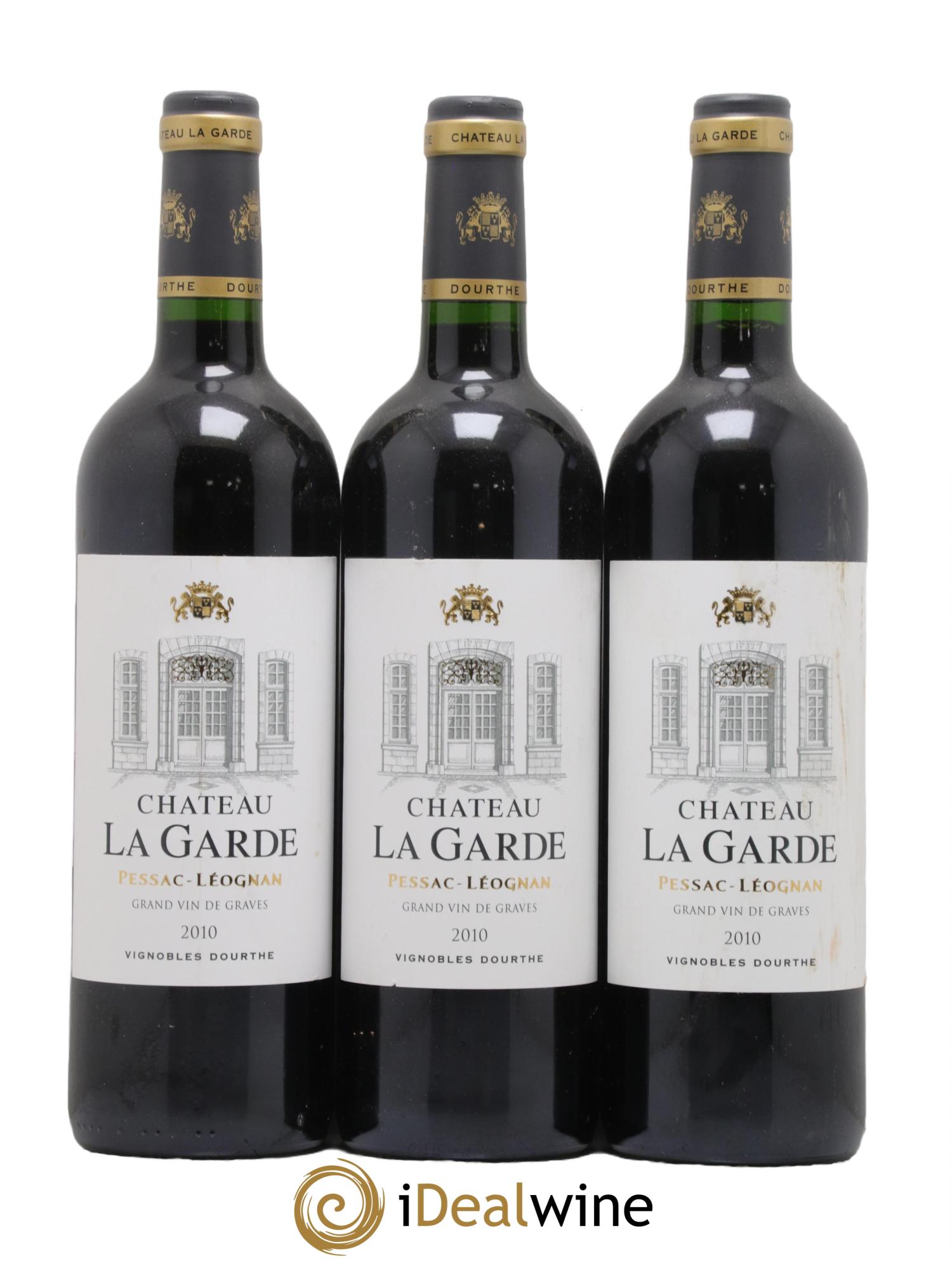 Château la Garde 2010 - Lot de 3 bouteilles - 0
