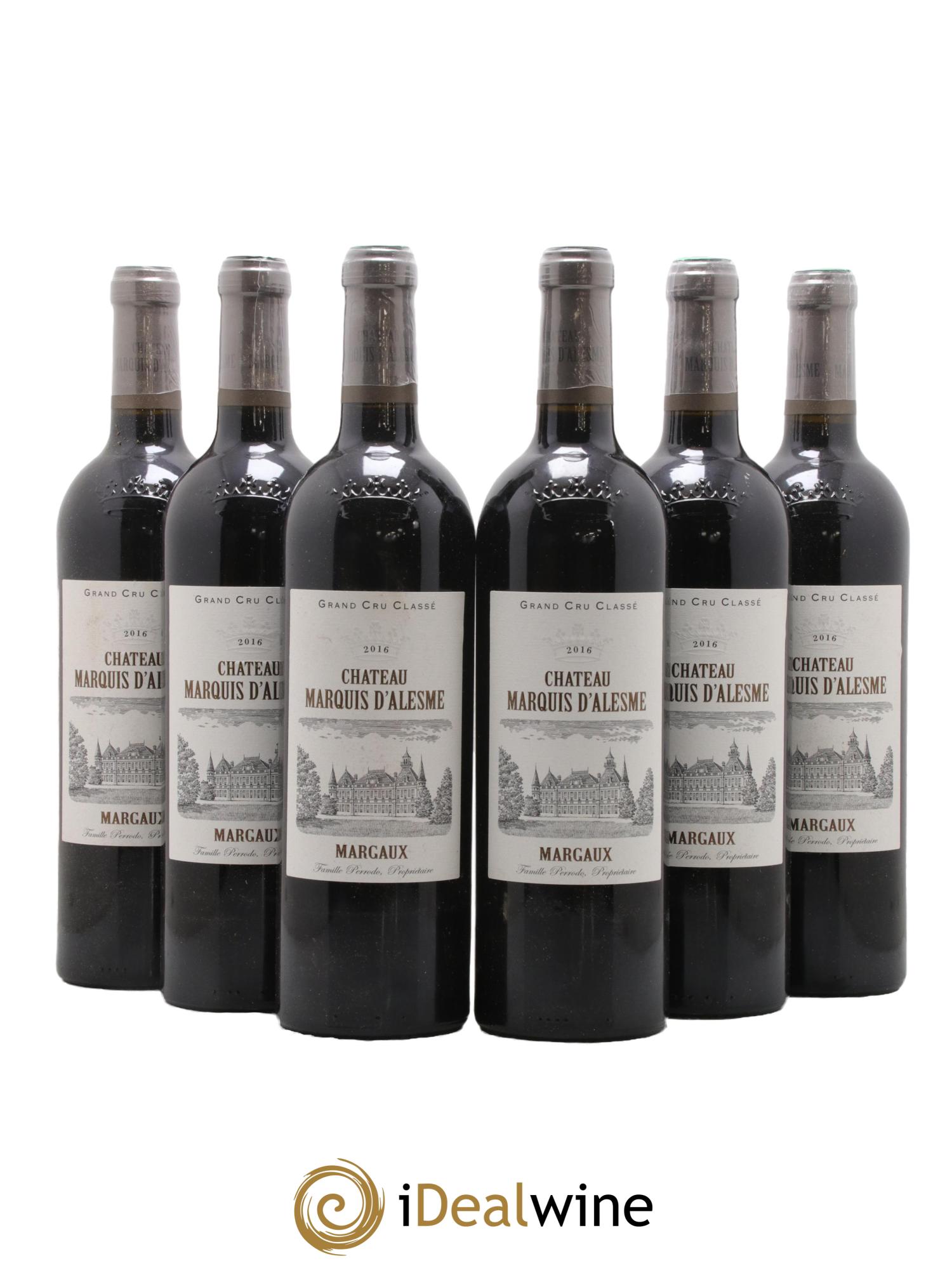 Château Marquis d'Alesme 2016 - Lot de 6 bouteilles - 0