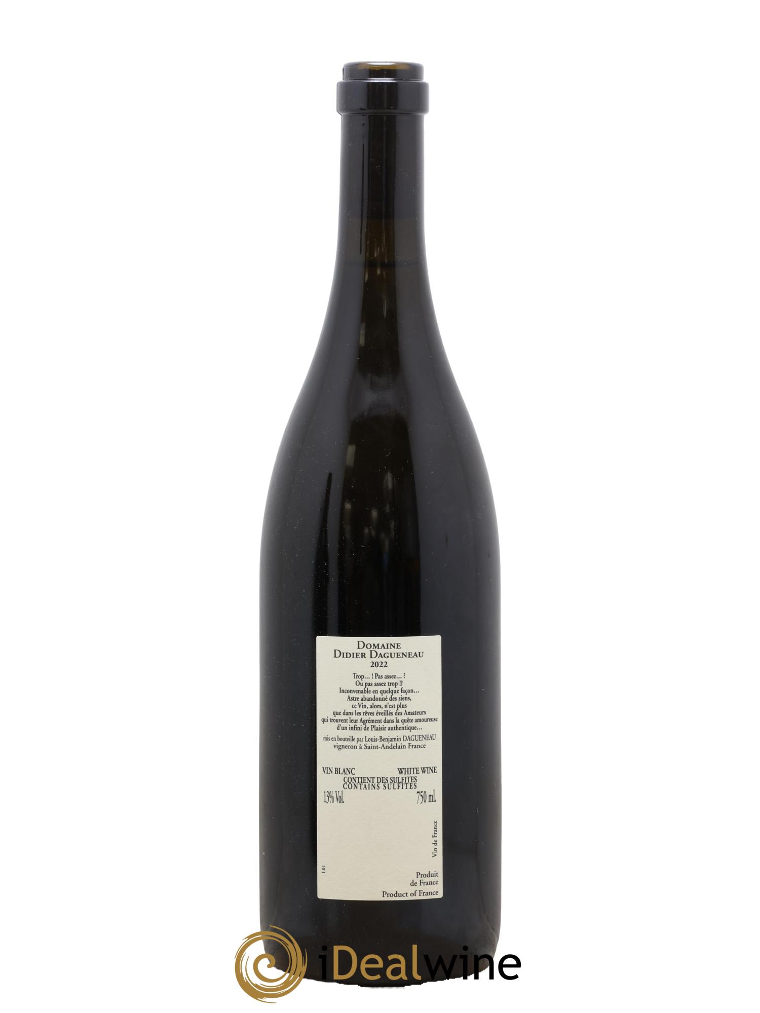 Pouilly-Fumé Buisson Renard Dagueneau (Domaine Didier - Louis-Benjamin) 2022 - Lot de 1 bouteille - 1