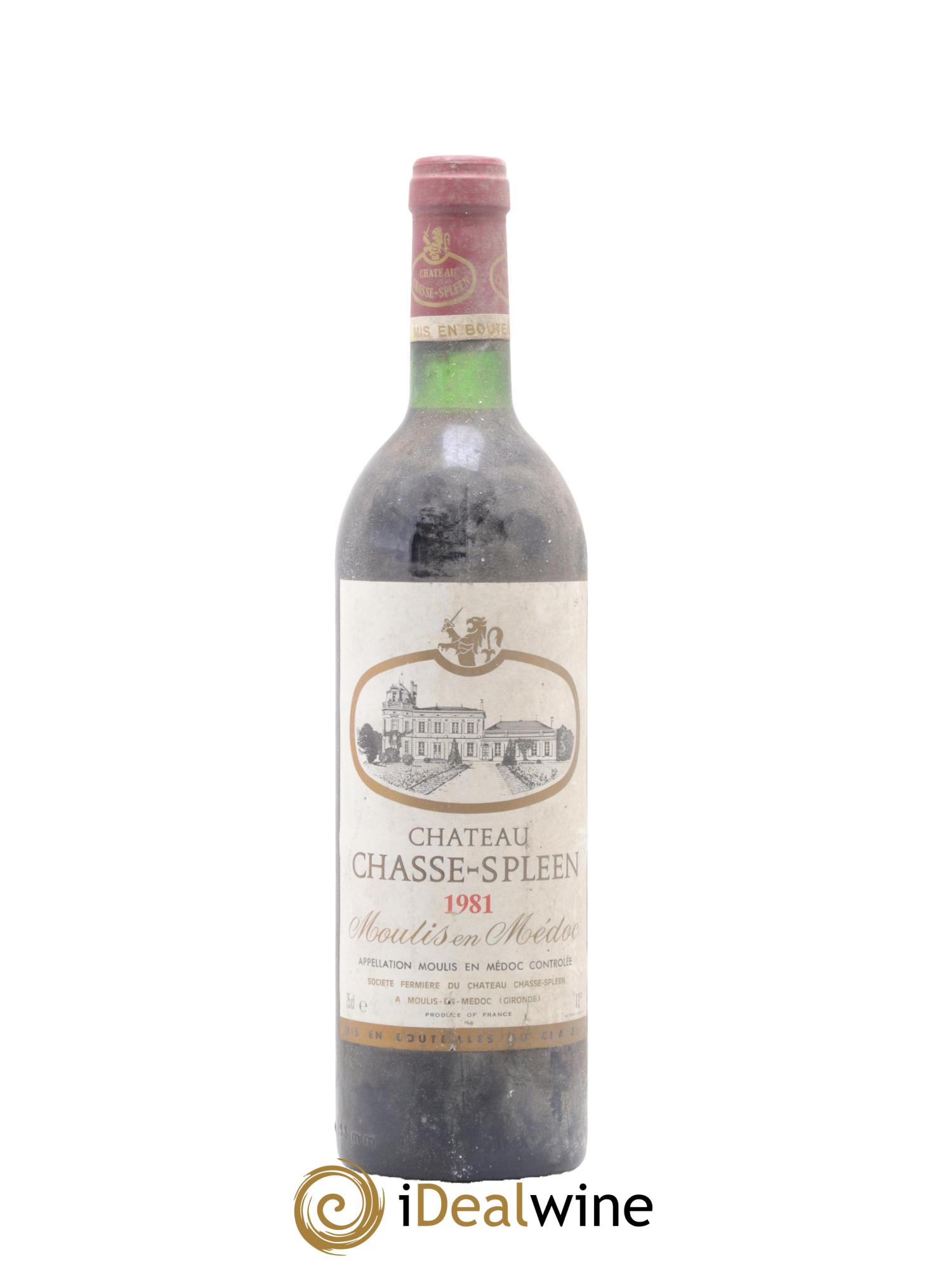 Château Chasse Spleen 1981 - Lot de 1 bouteille - 0